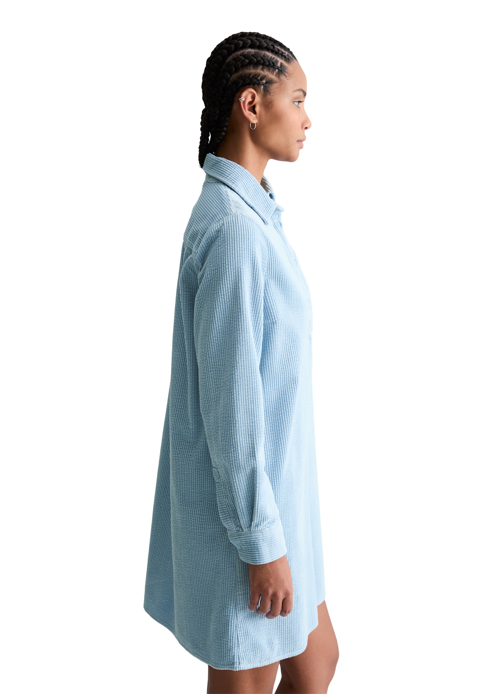 Marc O'Polo DENIM Hemdblusenkleid »mit lässiger Bubble-Struktur«