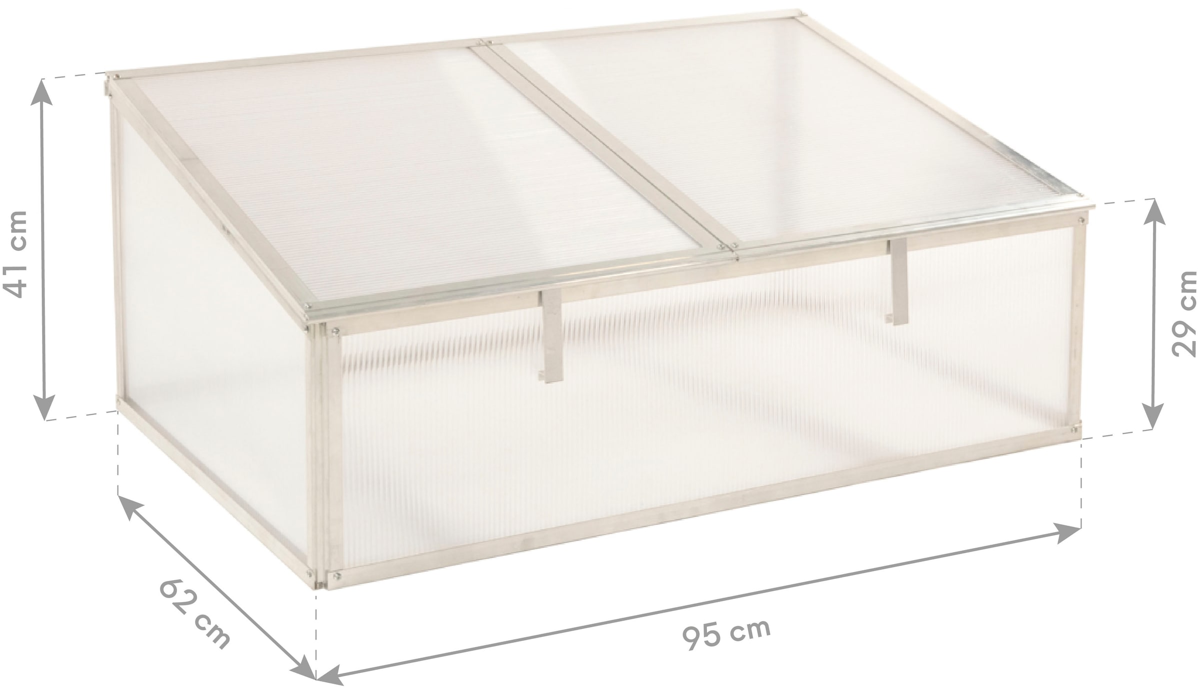WESTMANN Frühbeetaufsatz »Genus 100« BxTxH: 95x62x41 cm