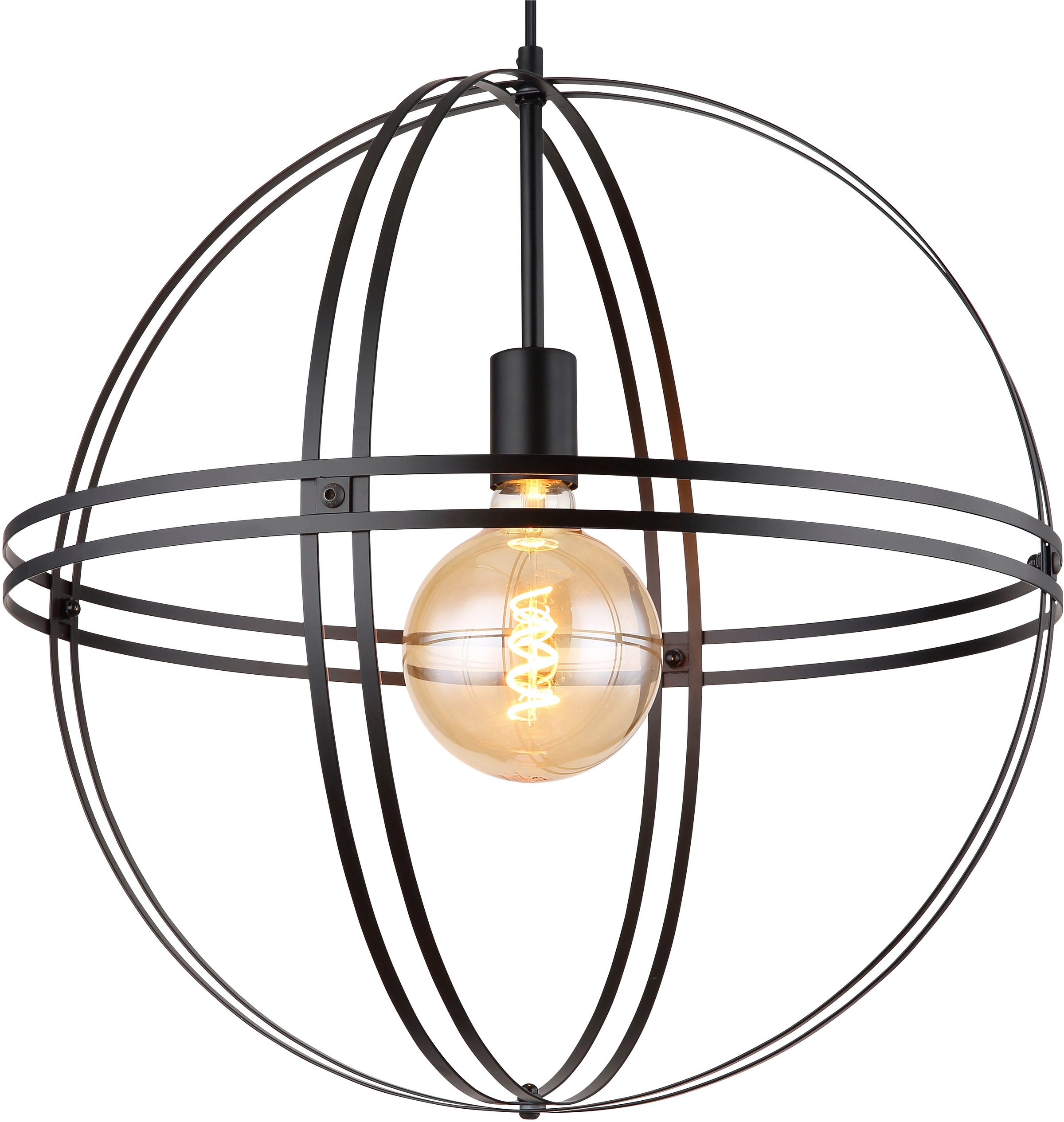GLOBO LIGHTING Hängeleuchte »TAMARA« E27 1 Stk. Hängeleuchte für Esszimmer schwarz modern