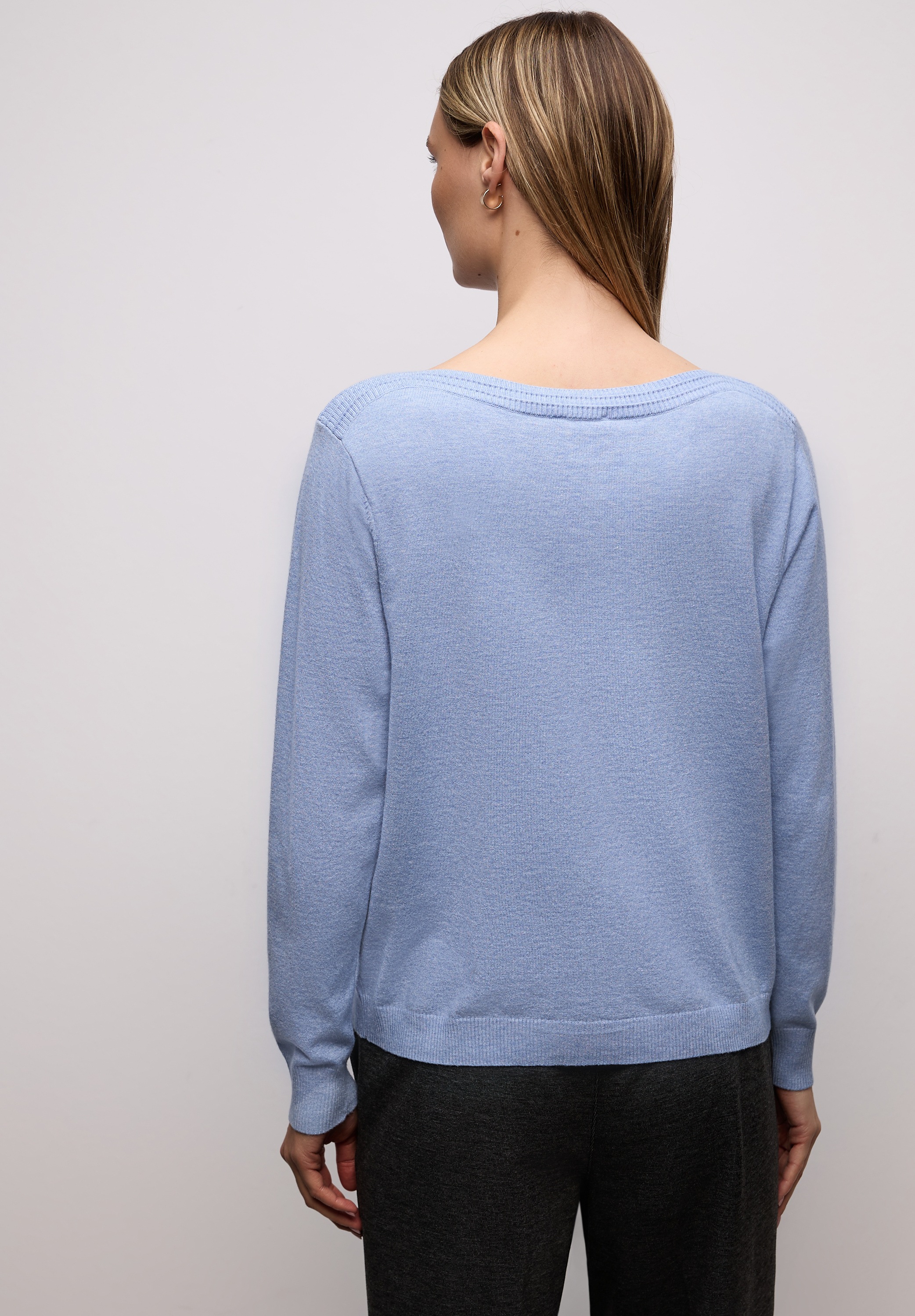 STREET ONE Strickpullover mit U-Boot-Ausschnitt günstig online kaufen