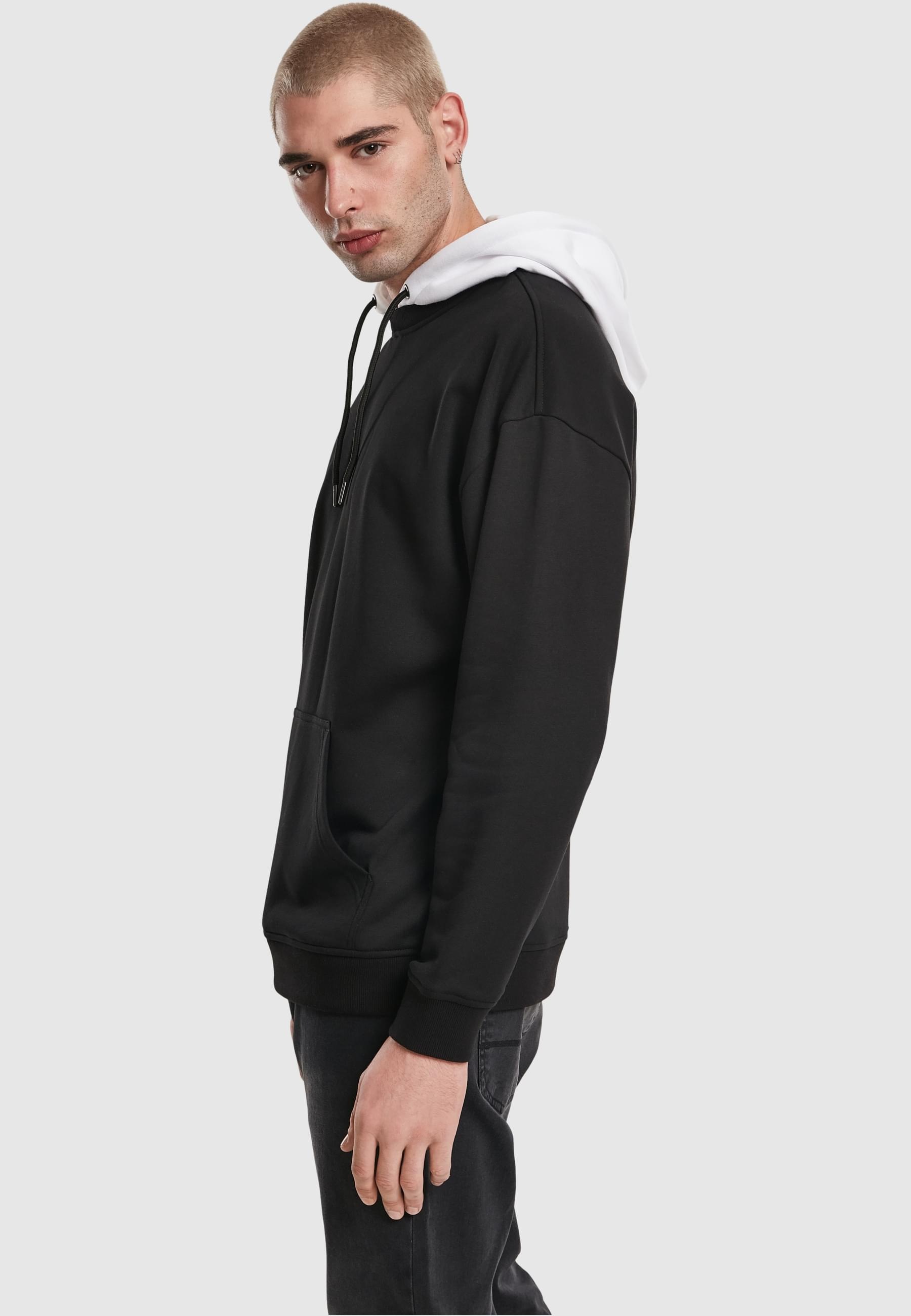 URBAN CLASSICS Rundhalspullover »Urban Classics Herren Oversized Hooded Crew«, (1 tlg.)