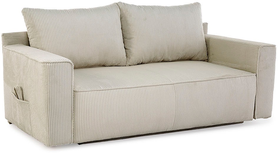 Thumbnail - Jockenhöfer Gruppe Schlafsofa "Ron, B: 185 cm, Liegefl. 82x200 cm" mit Bettfunktion & Bettkasten, Federkern