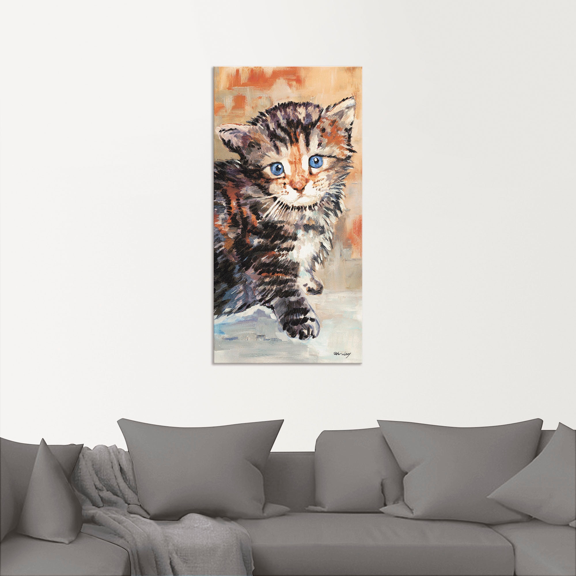 Artland Wandbild "Katze", Haustiere, (1 St.), als Alubild, Outdoorbild, Wan günstig online kaufen