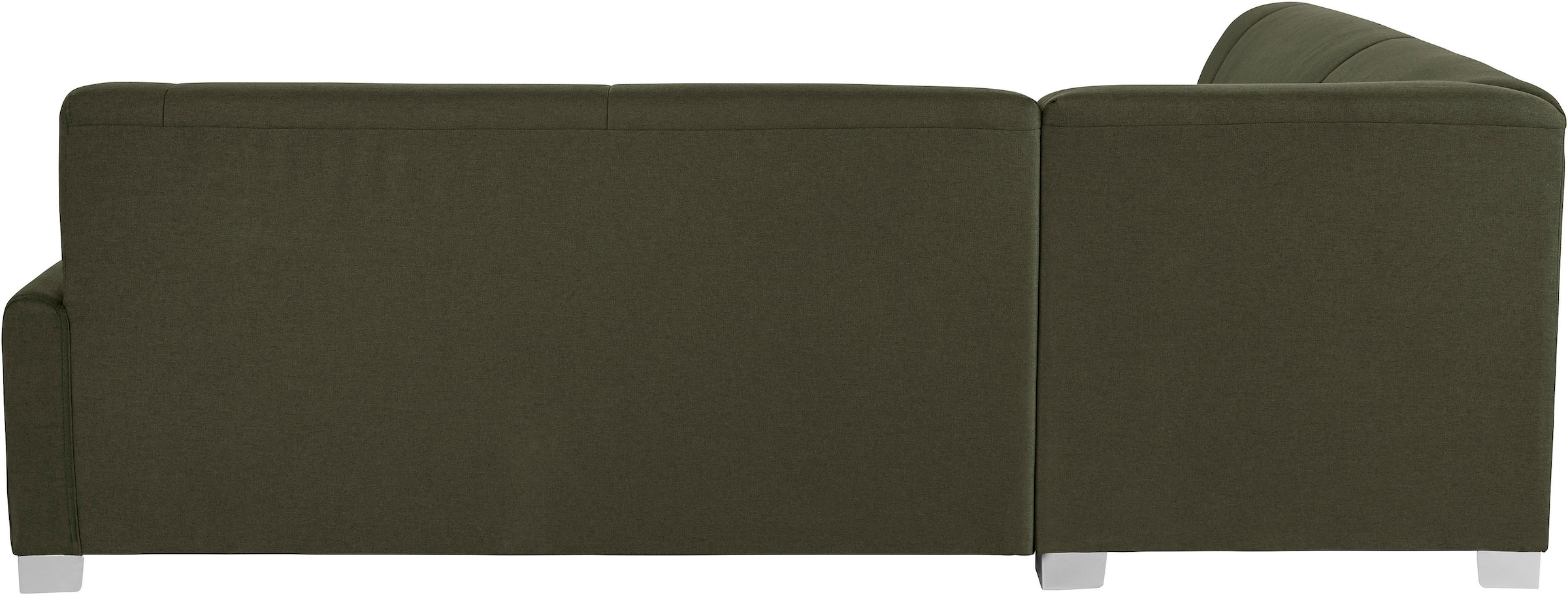 DOMO collection Ecksofa »Anzio in kubischer Formensprache, flache Armlehnen, L-Form«, Wahlweise mit Bettfunktion und Federkern für hohen Sitzkomfort