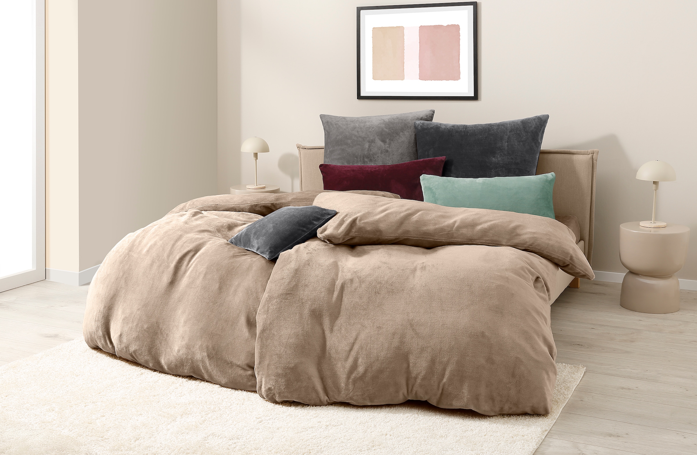 my home Bettwäsche »Desner3«, Bettwäsche mit Reißverschluss, Cashmere-Touch, kuschelig & weich