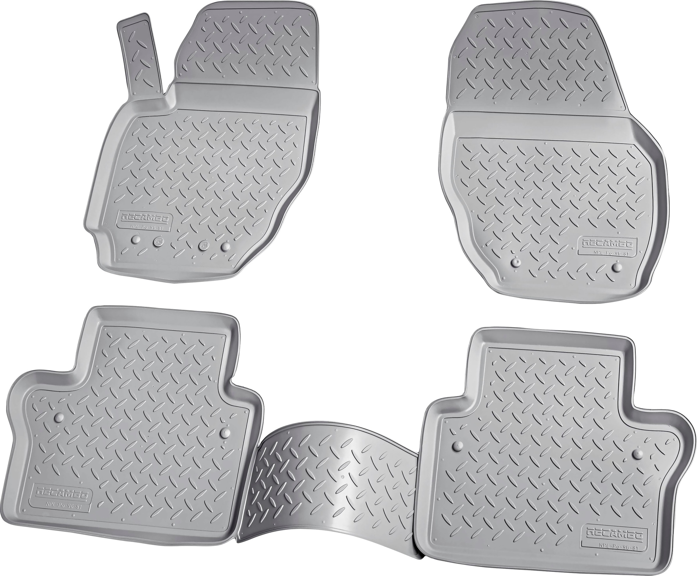 RECAMBO Passform-Fußmatten »CustomComforts«, Volvo, V70, (Set, 4 St.), III  XC70 2007 - 2016, perfekte Passform bestellen | BAUR