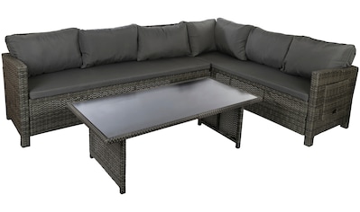 Gartenlounge-Set, (3 tlg.)