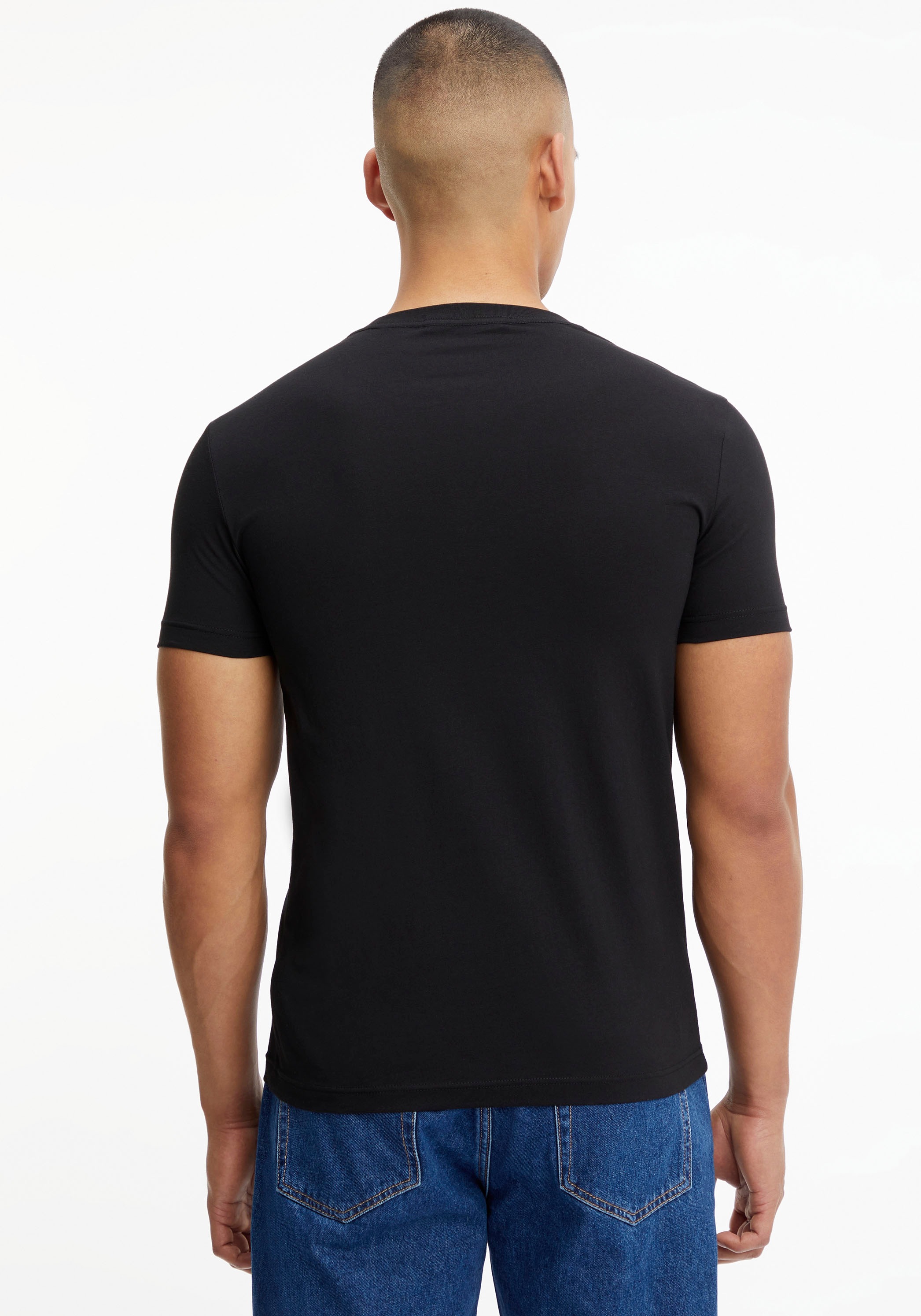 Calvin Klein Jeans T-Shirt »MICRO MONOLOGO TEE« mit kleinem Logo-Druck GE9647