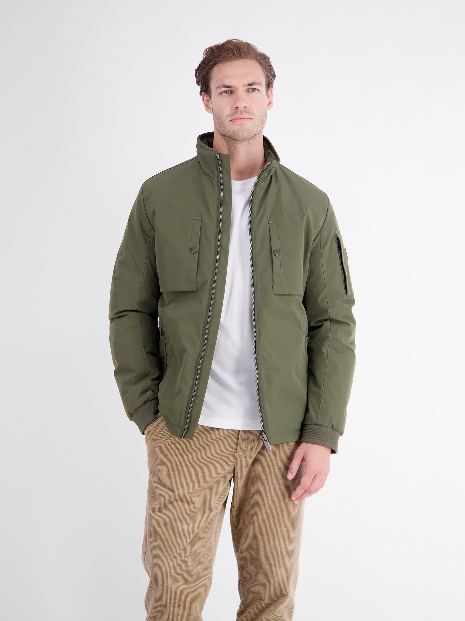 LERROS Outdoorjacke »Sportive Jacke aus flexibler Kunstfaser mit Fütterung« ohne Kapuze