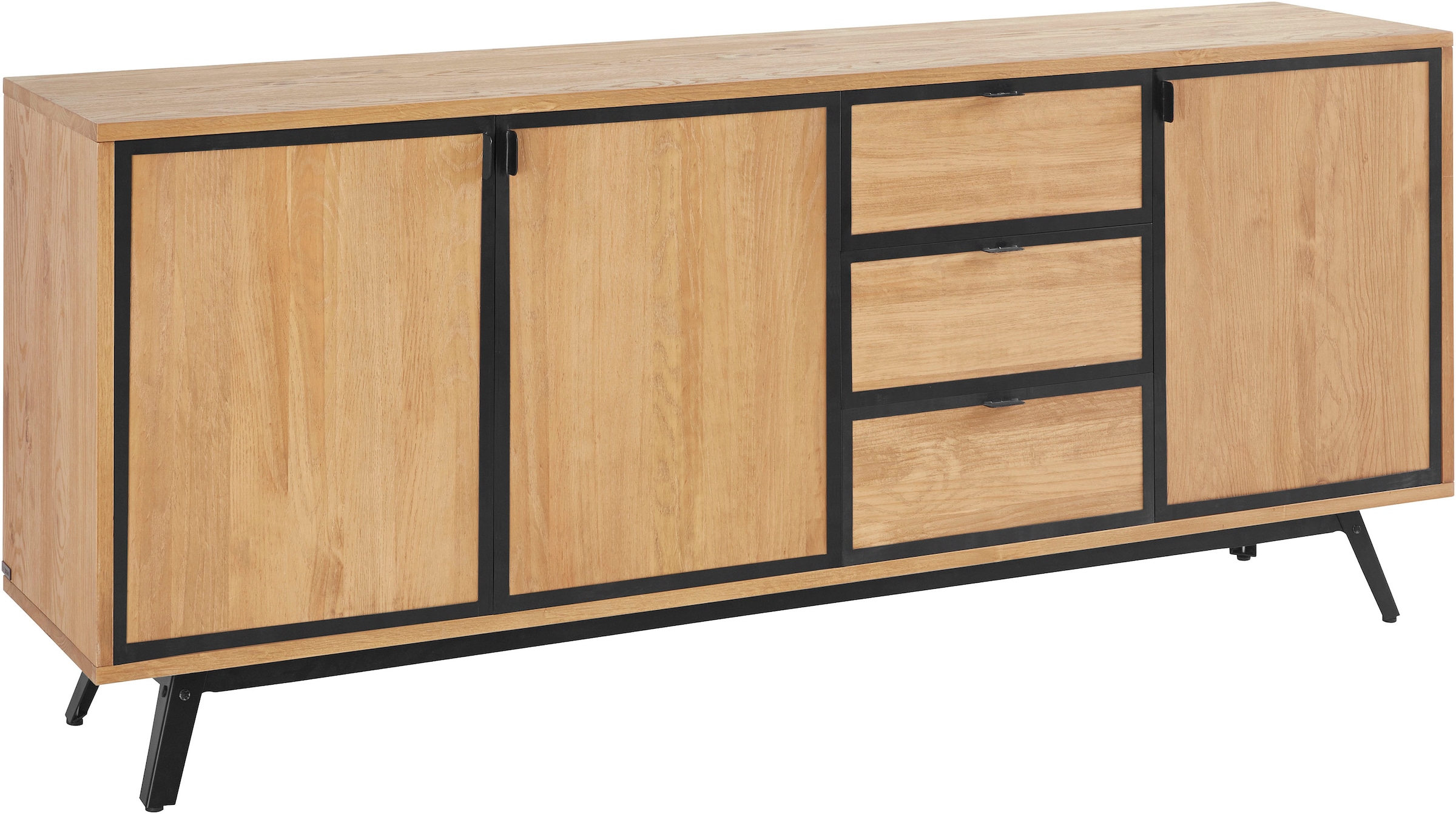 INOSIGN Sideboard "Malu", Kommode mit Magnetverschluß an den Türen, aus massivem Kiefernholz