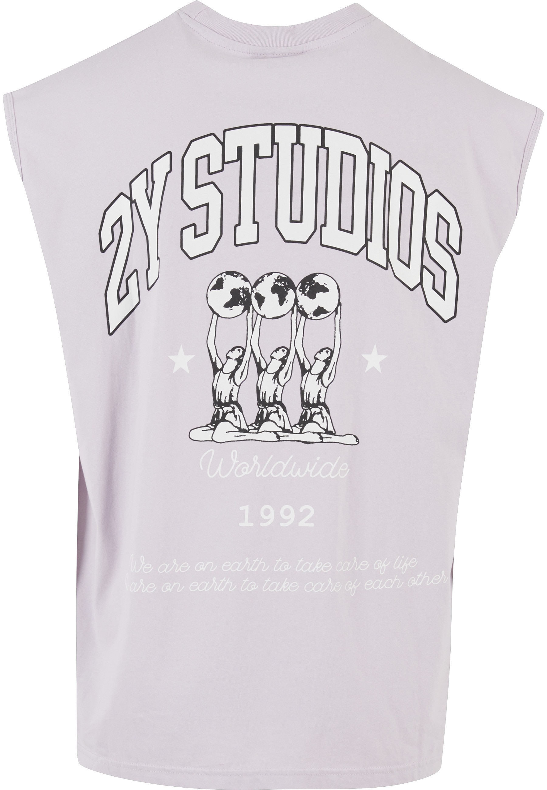 2Y Studios Tanktop »2Y Studios Herren 2Y Globus Oversize Sleeveless Shirt« 1 Stk.