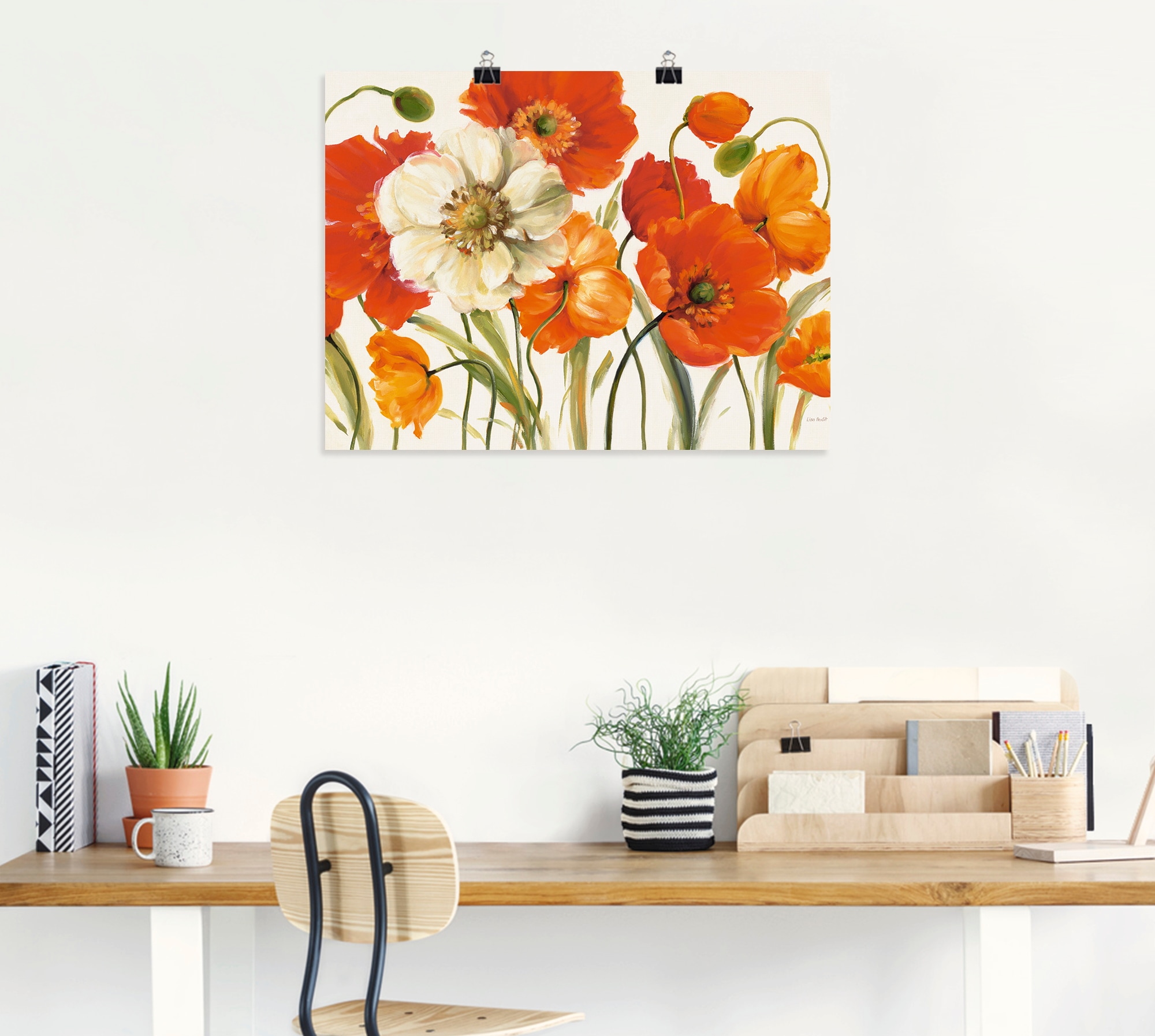 BAUR Wandbild | (1 »Mohnblumen I«, St.), Größen Wandaufkleber Leinwandbild, Blumen, Artland oder Poster in versch. als kaufen