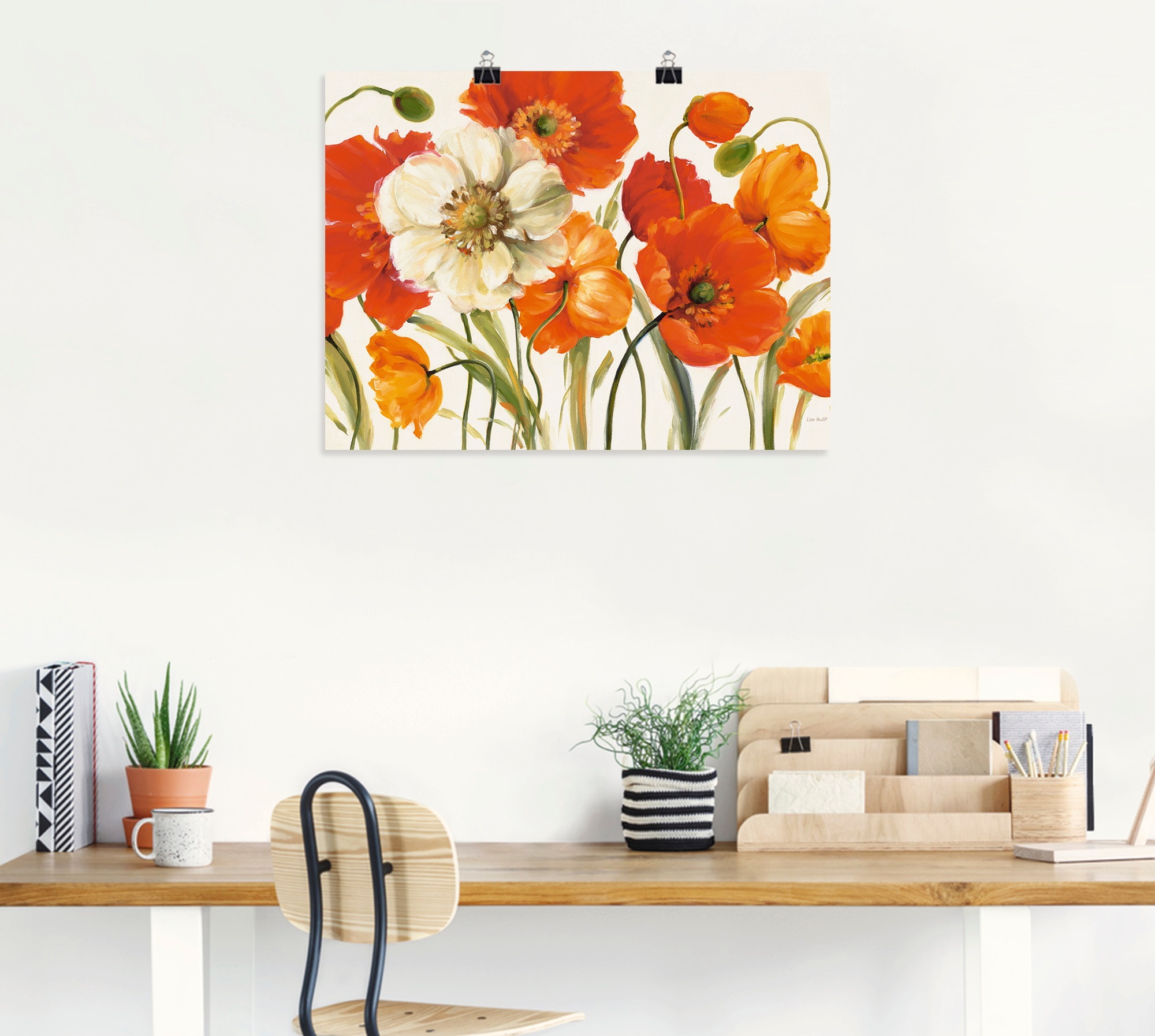 BAUR Größen Artland St.), I«, »Mohnblumen Blumen, Wandaufkleber in oder Wandbild | (1 Leinwandbild, als Poster kaufen versch.