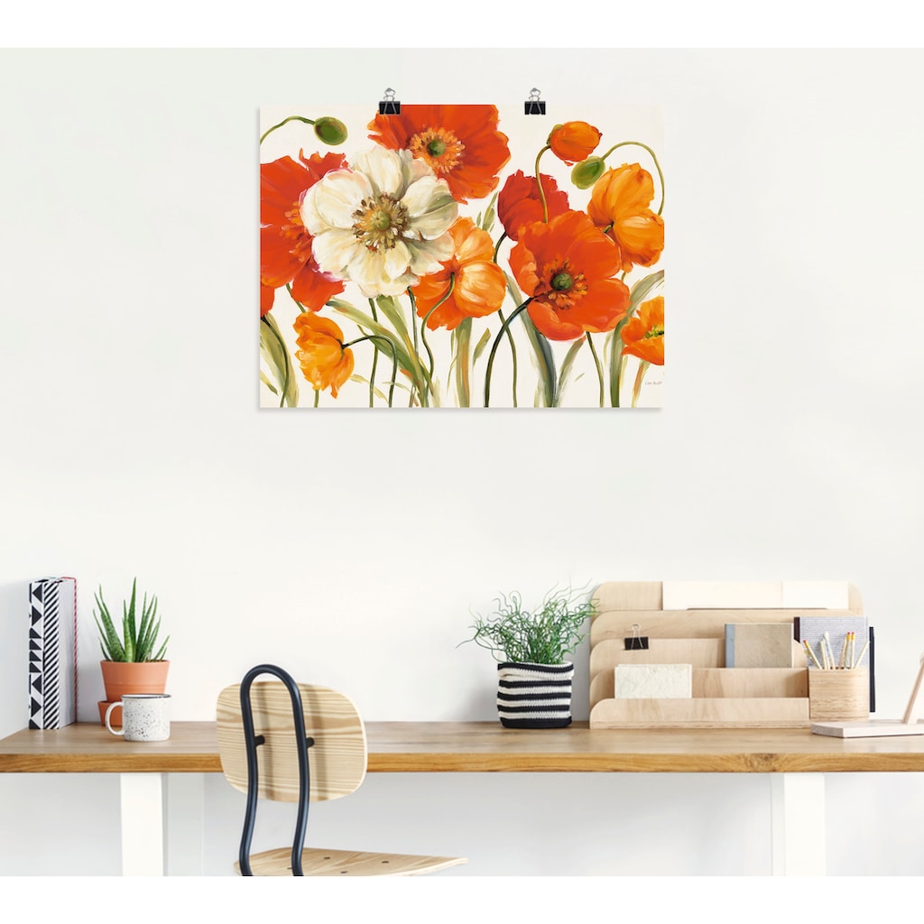 Artland Wandbild »Mohnblumen I«, Blumen, (1 St.)