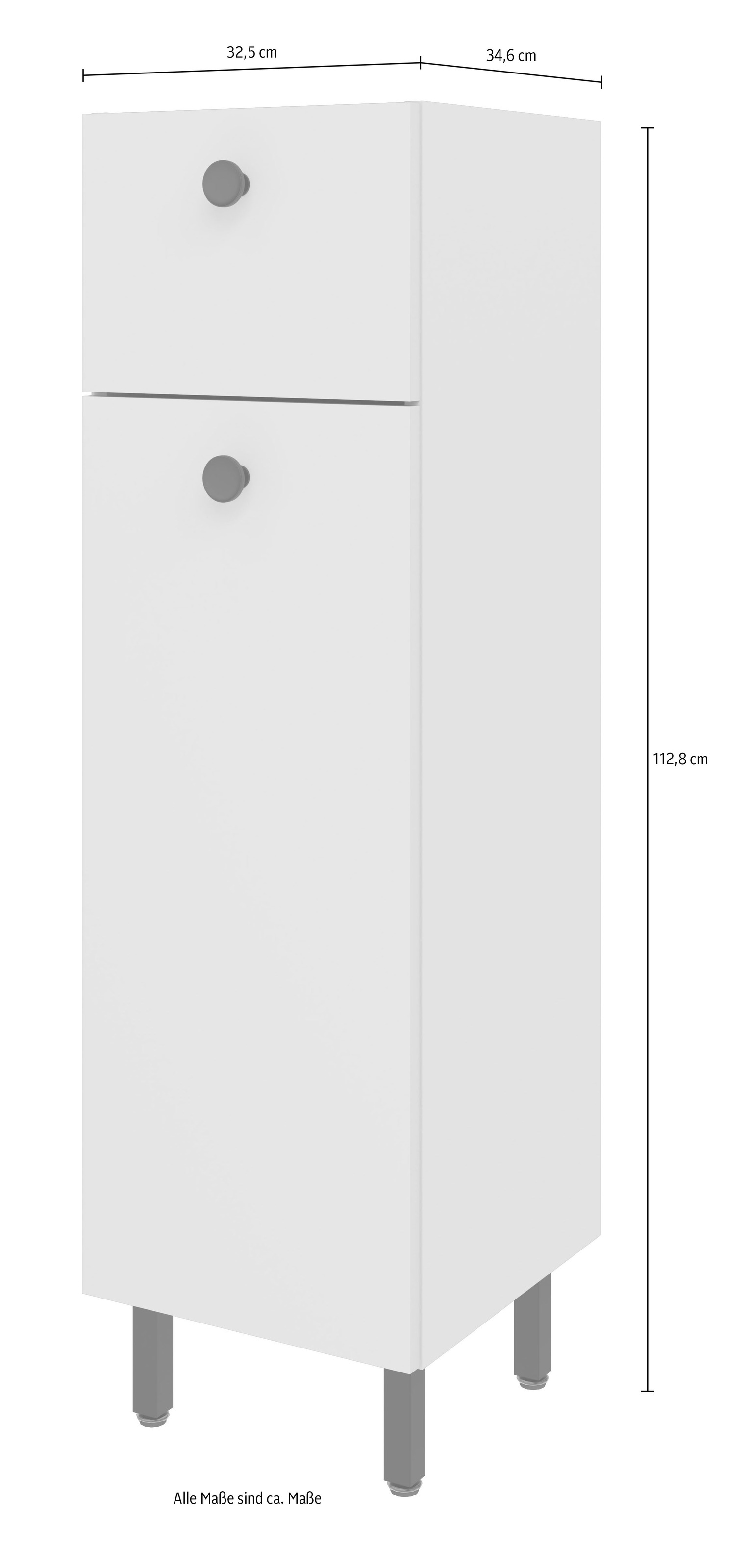 OPTIFIT Midischrank »Riff« Breite 32,5 cm, schnelle Montage mit OPTIsnap