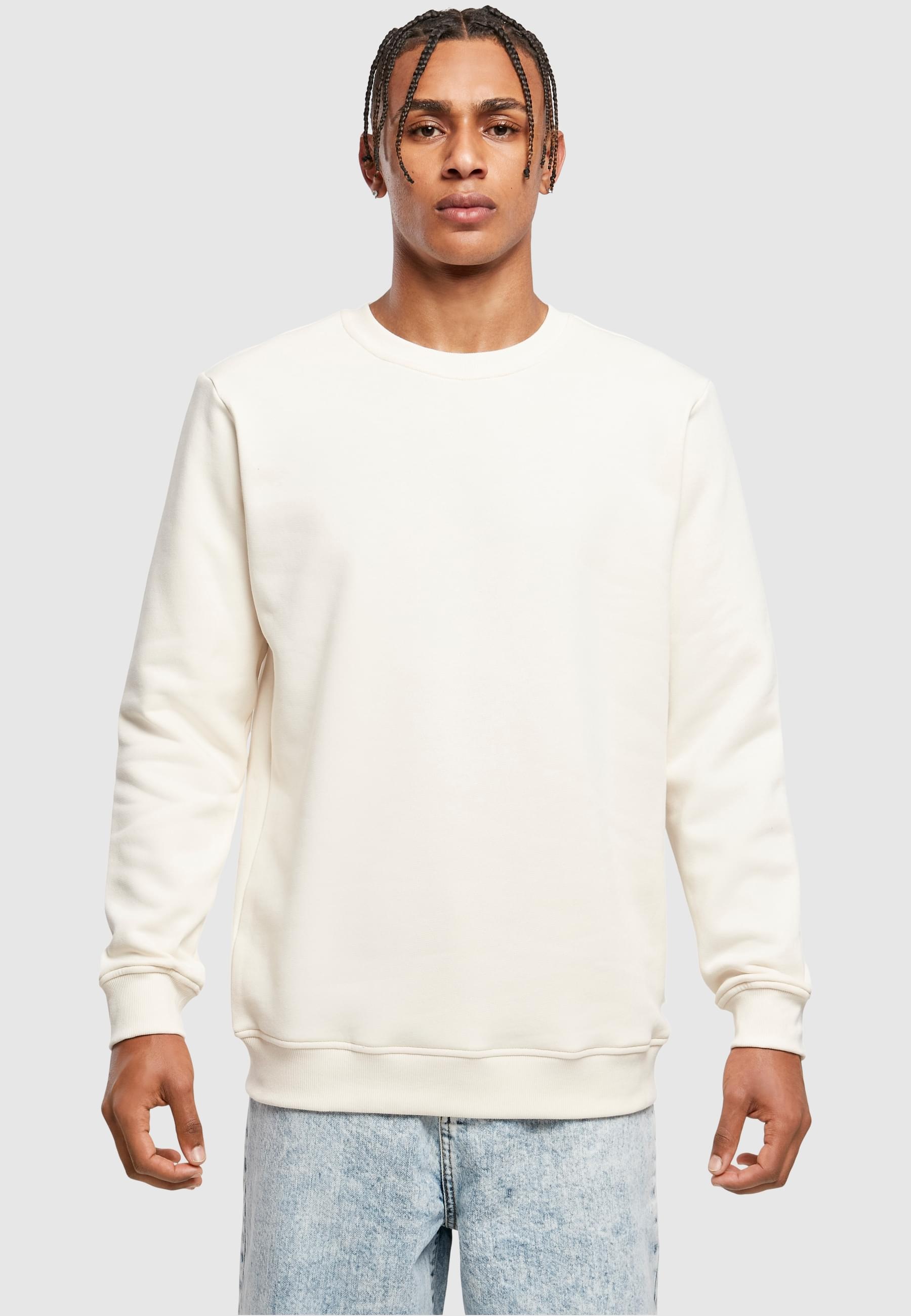 URBAN CLASSICS Rundhalspullover »Urban Classics Herren Organic Basic Crew«, (1 tlg.)