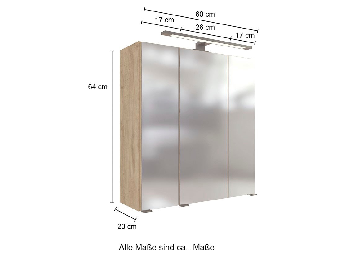 HELD MÖBEL Spiegelschrank »Chicago«, Spiegel, Breite 60 cm kaufen | BAUR