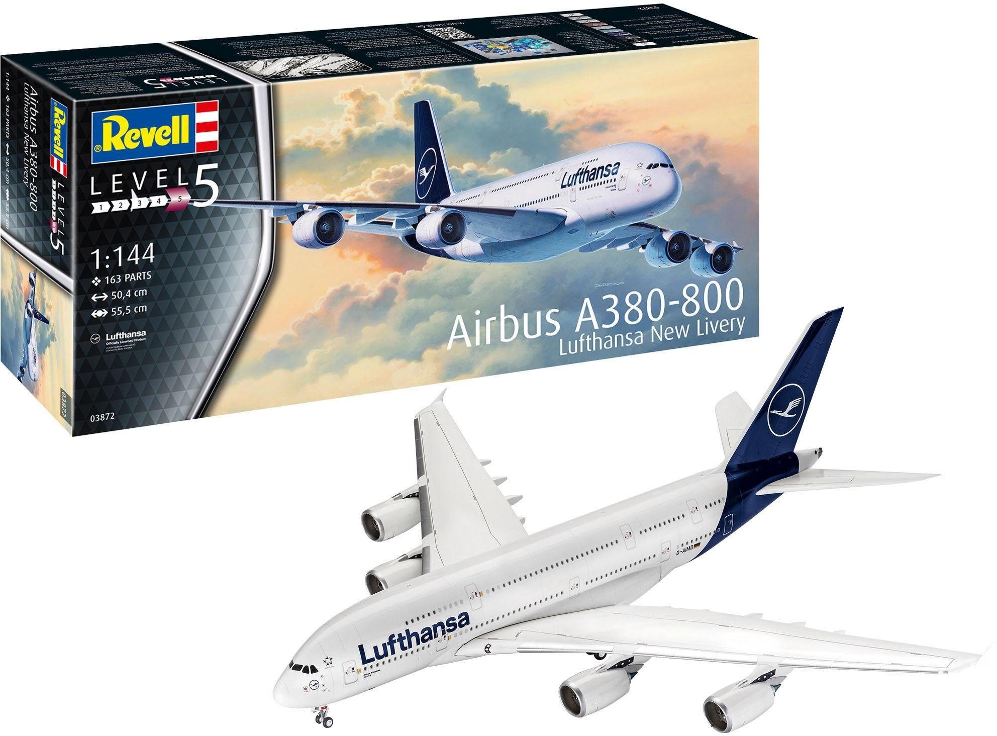 Revell® Modellbausatz »Airbus A380-800 Lufthansa - New Livery«, 1:144, Made in Europe