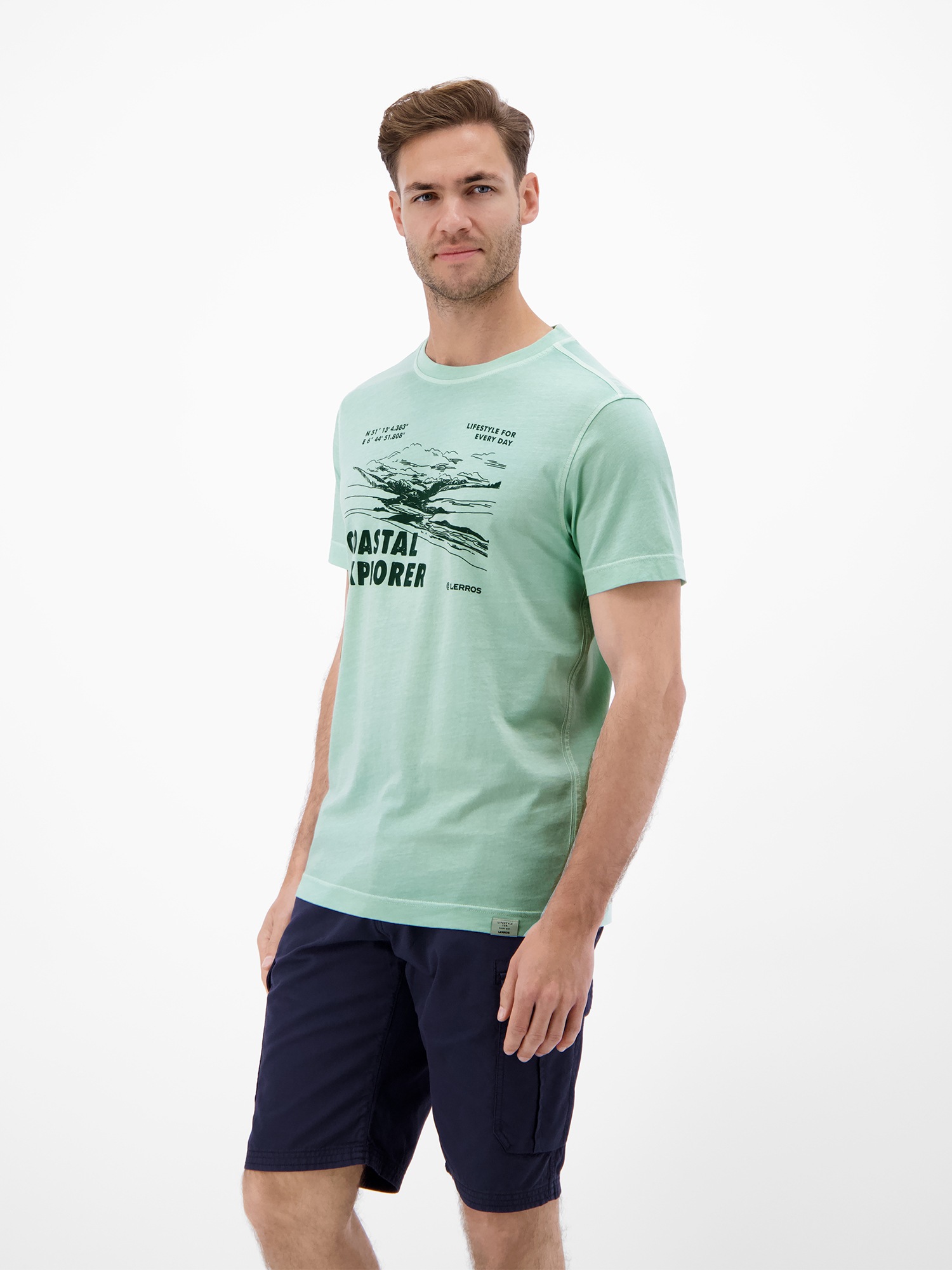 Thumbnail - LERROS T-Shirt "T-Shirt mit O-Neck und Frontprint"