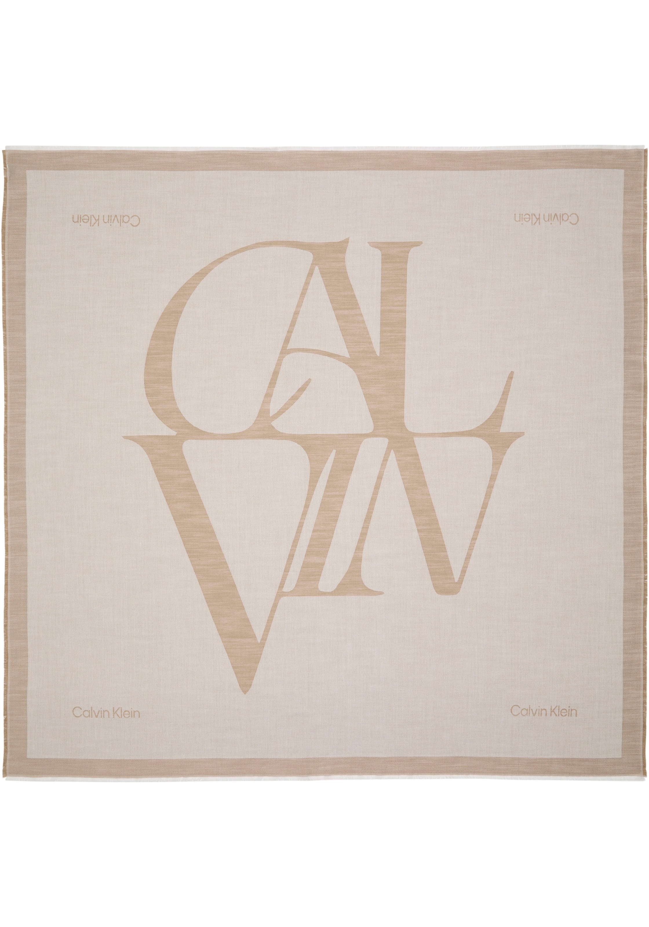 Calvin Klein Modetuch "CALVIN CHAMBRAY SQUARE SCARF" Mit Markenlabelemblem günstig online kaufen