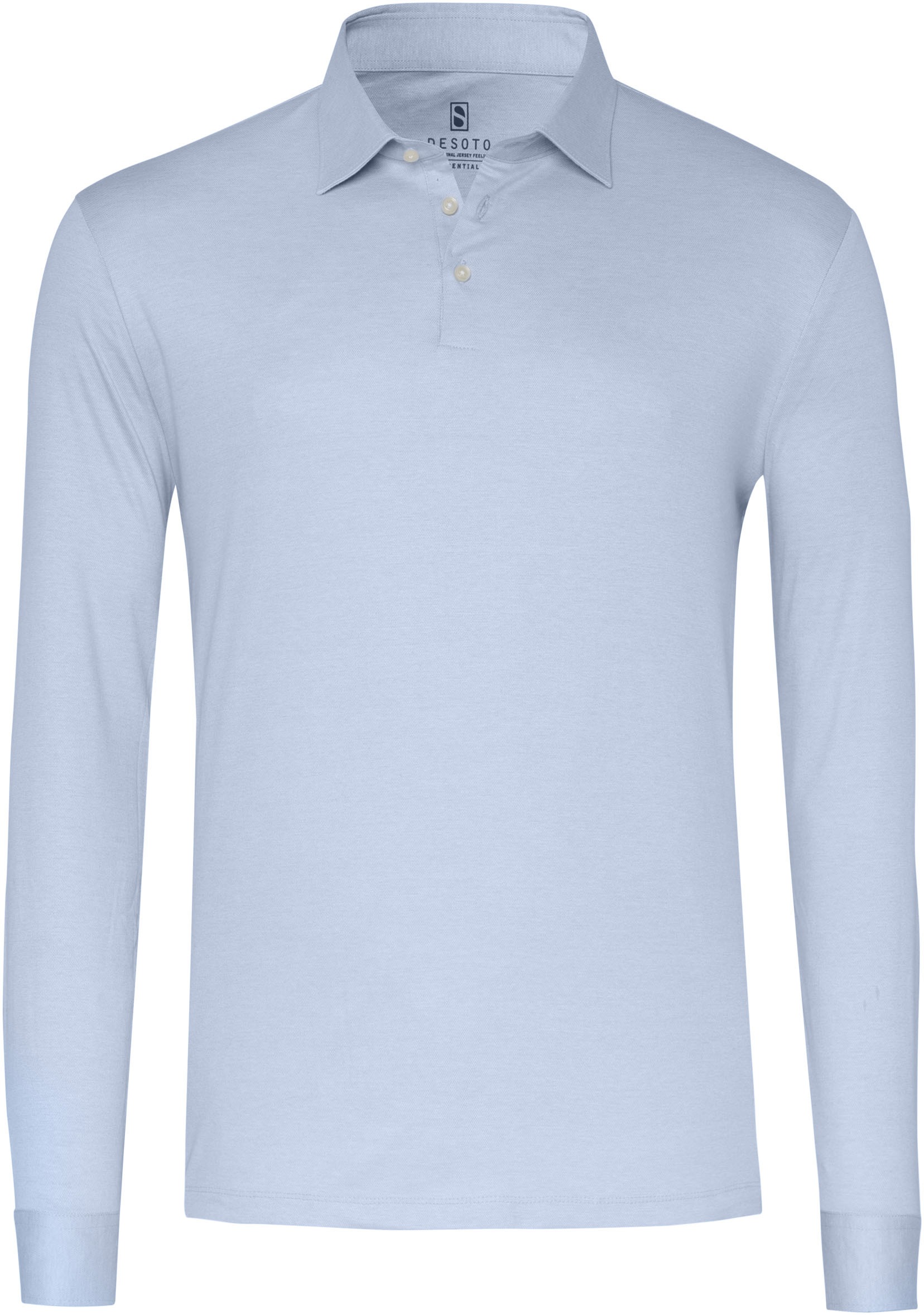 DESOTO Langarm-Poloshirt »Essential Polo Kent 1/1«, Mit Rundhalsausschnitt