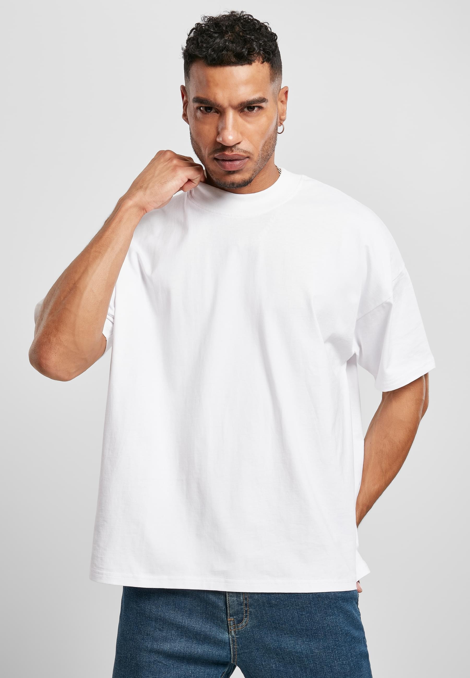 URBAN CLASSICS T-Shirt »Urban Classics Herren Oversized Mock Neck Tee« 1 Stk.