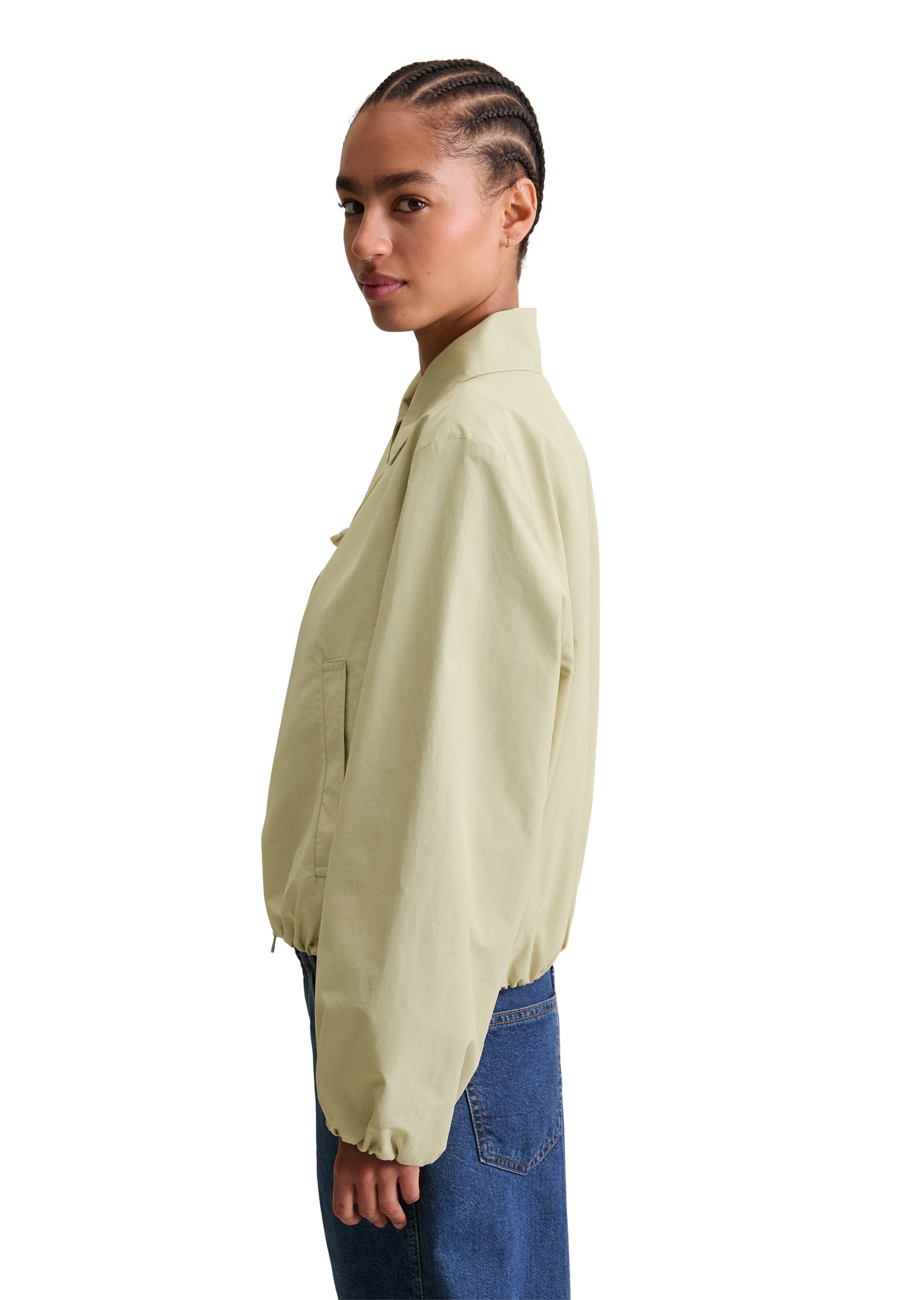 Marc OPolo DENIM Outdoorjacke "aus Organic-Cotton-Nylon-Mix", ohne Kapuze günstig online kaufen