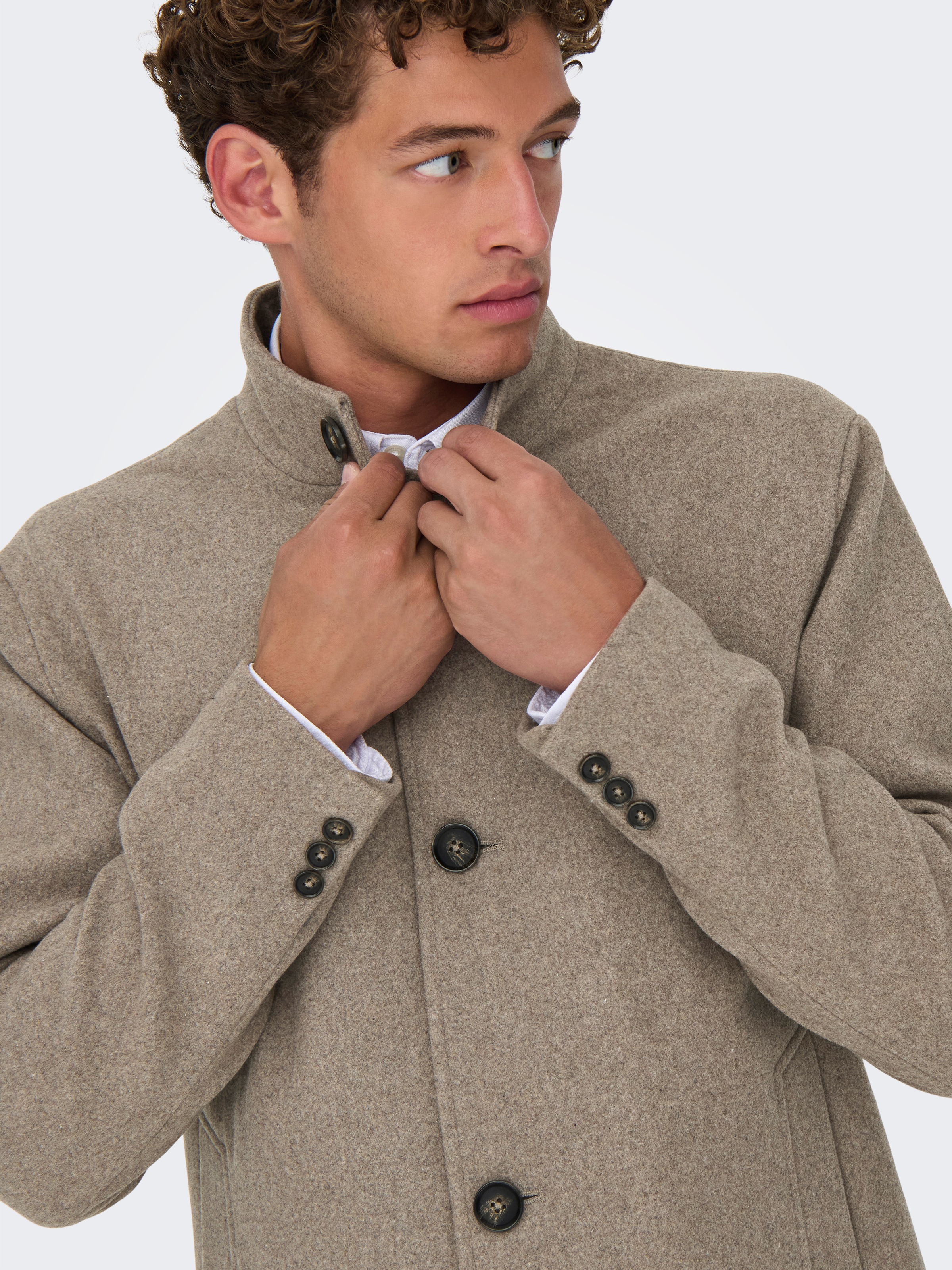 Thumbnail - ONLY & SONS Kurzmantel "ONSCHARLES WOOL COAT OTW"