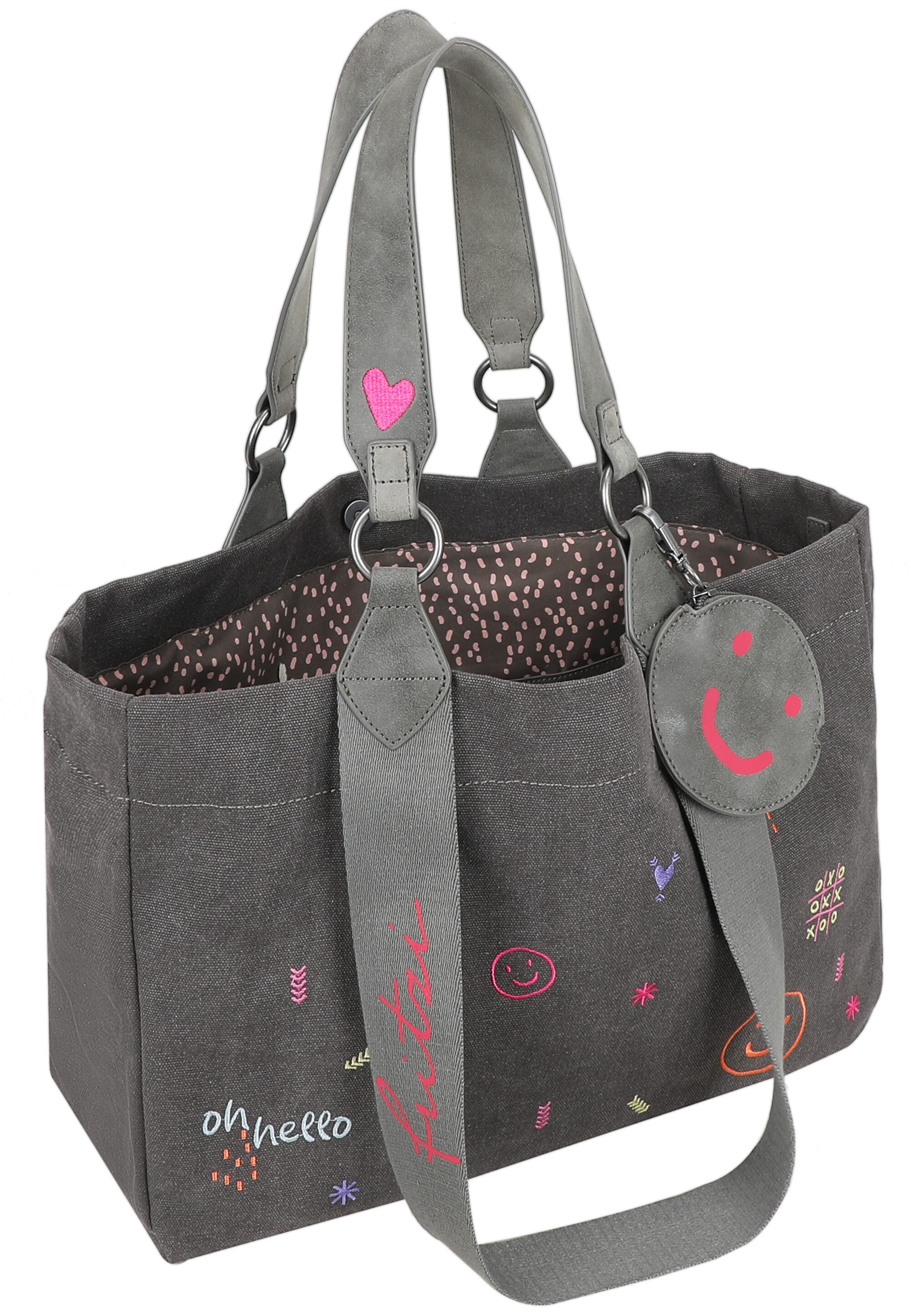 Fritzi aus Preußen Shopper »Izzy Medium Limited Embro Fun« mit Stickdetails