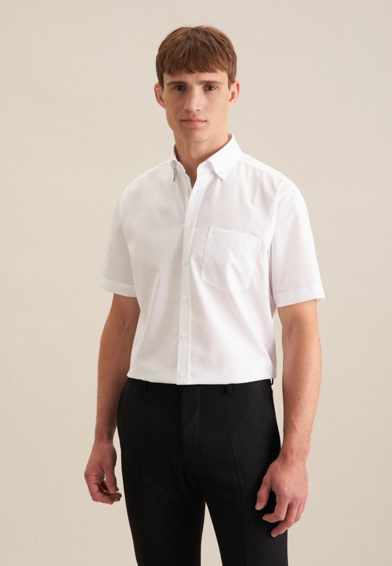 seidensticker Businesshemd "Schwarze Rose", Regular 1/2 Button-Down-Kragen günstig online kaufen