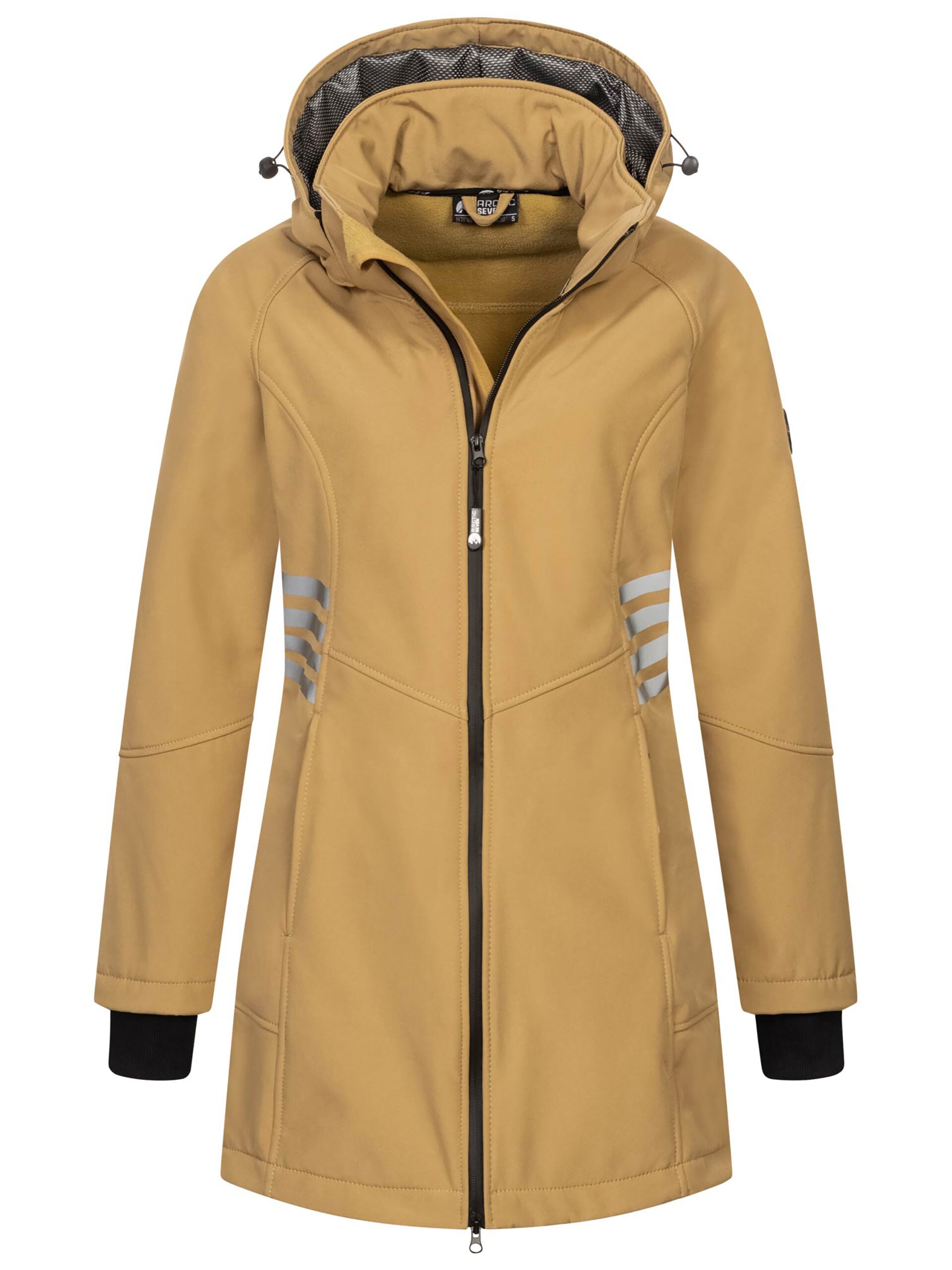 Arctic Seven Softshelljacke "ASGiuliana" mit Kapuze mit abnehmbarer Kapuze