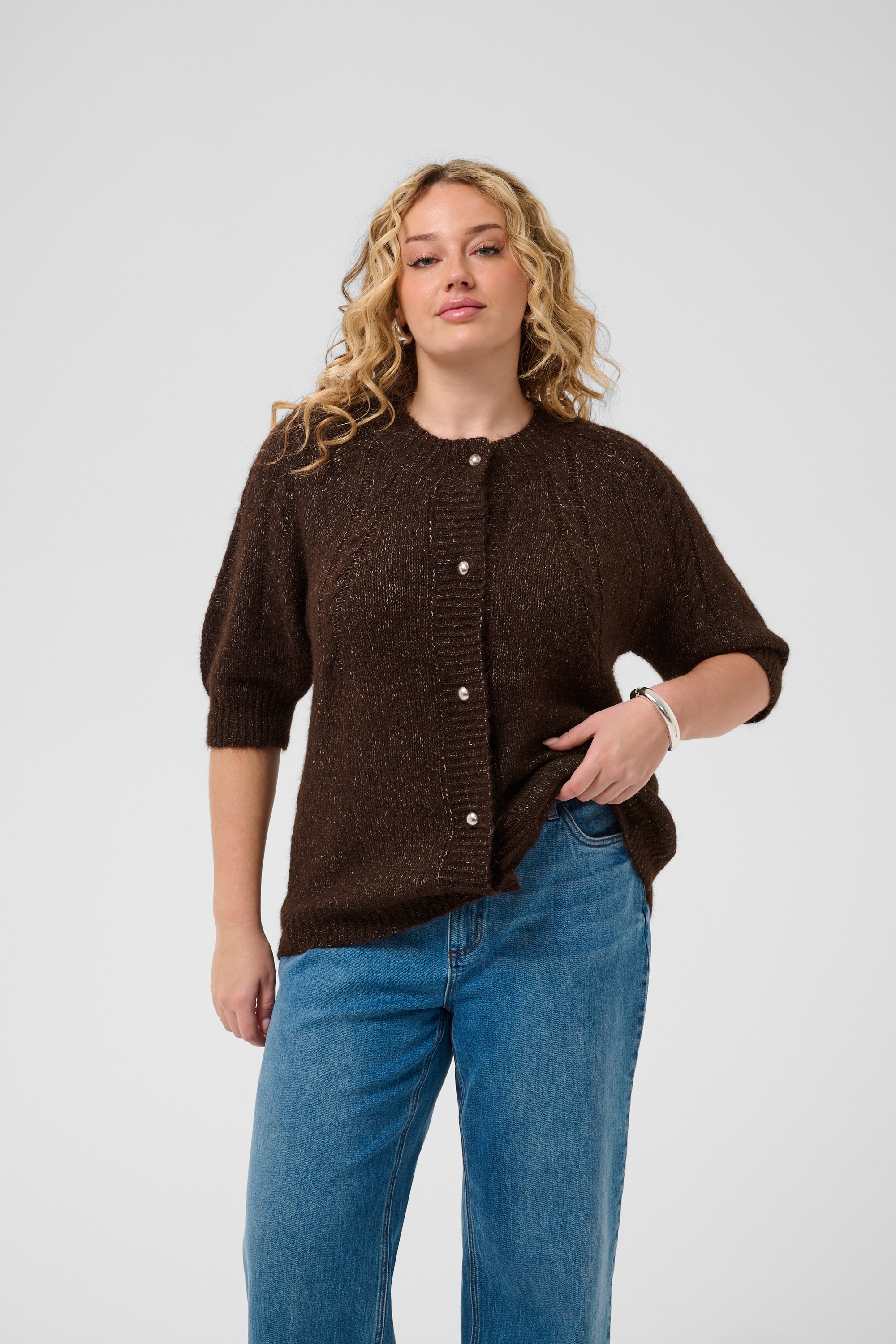KAFFE Curve Strickjacke »Damen Strickjacke KCciony«