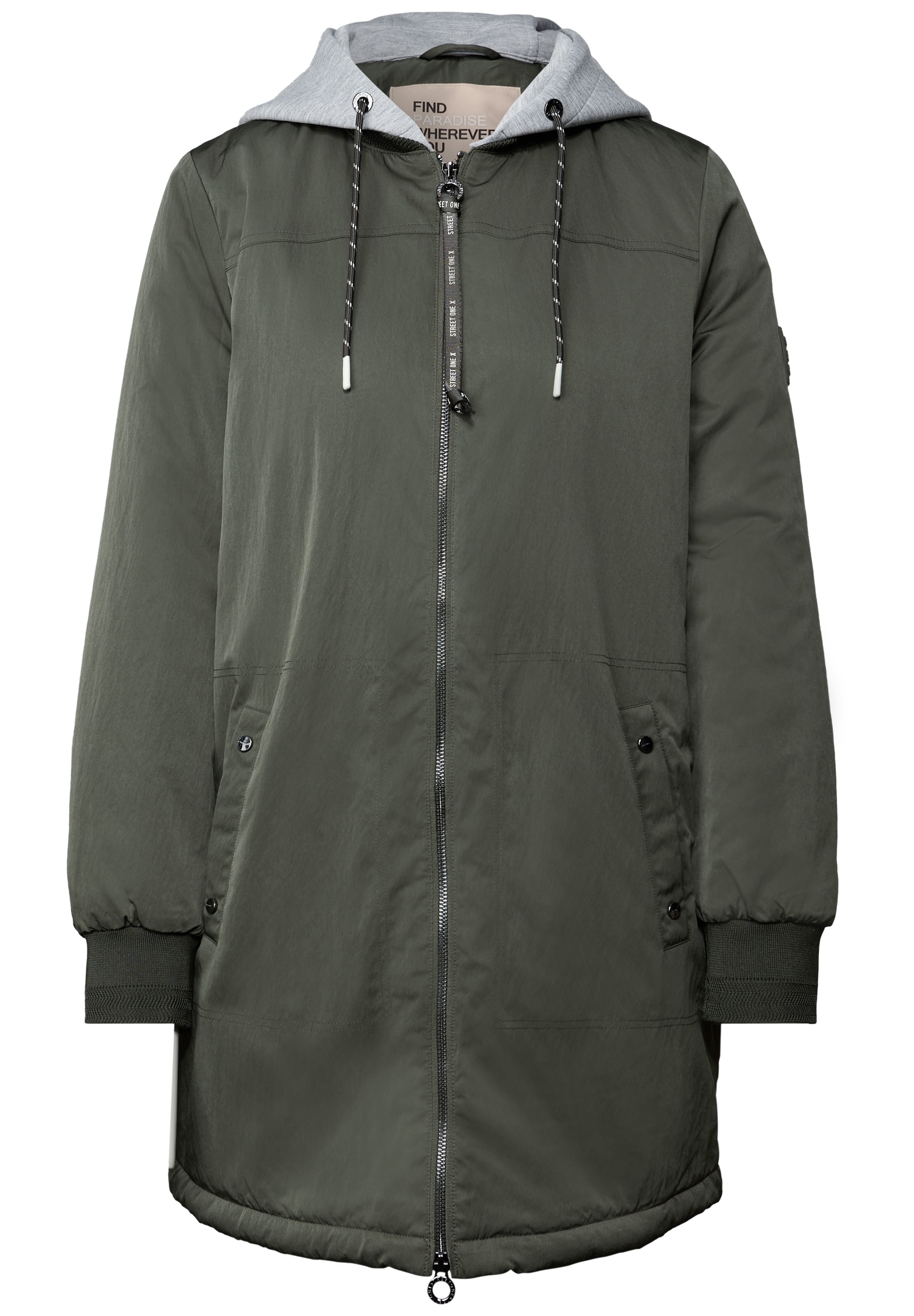 STREET ONE Blouson, mit Kapuze, mit Kapuze mit Tunnelzugband