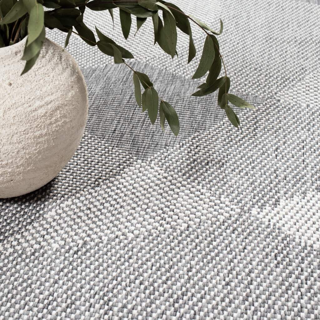 Carpet City Outdoorteppich »DUO RUG 5835«, rund, 5 mm Höhe, Wendeteppich Wetterfest In- & Outdoor, Balkon, Terrasse, Wohnzimmer