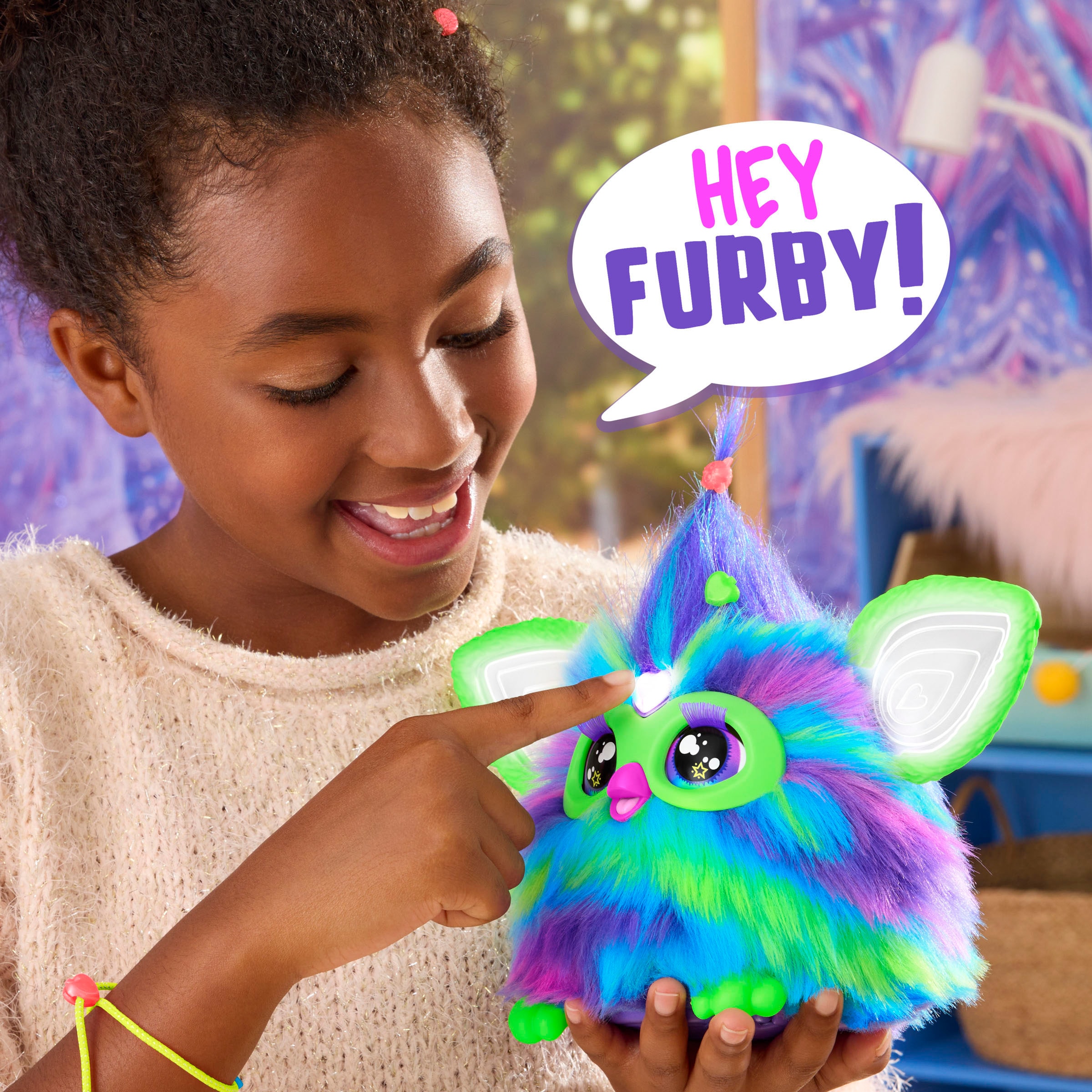 Hasbro Plüschfigur »Furby Galaxy (leuchtet im Dunkeln)«, mit Sound