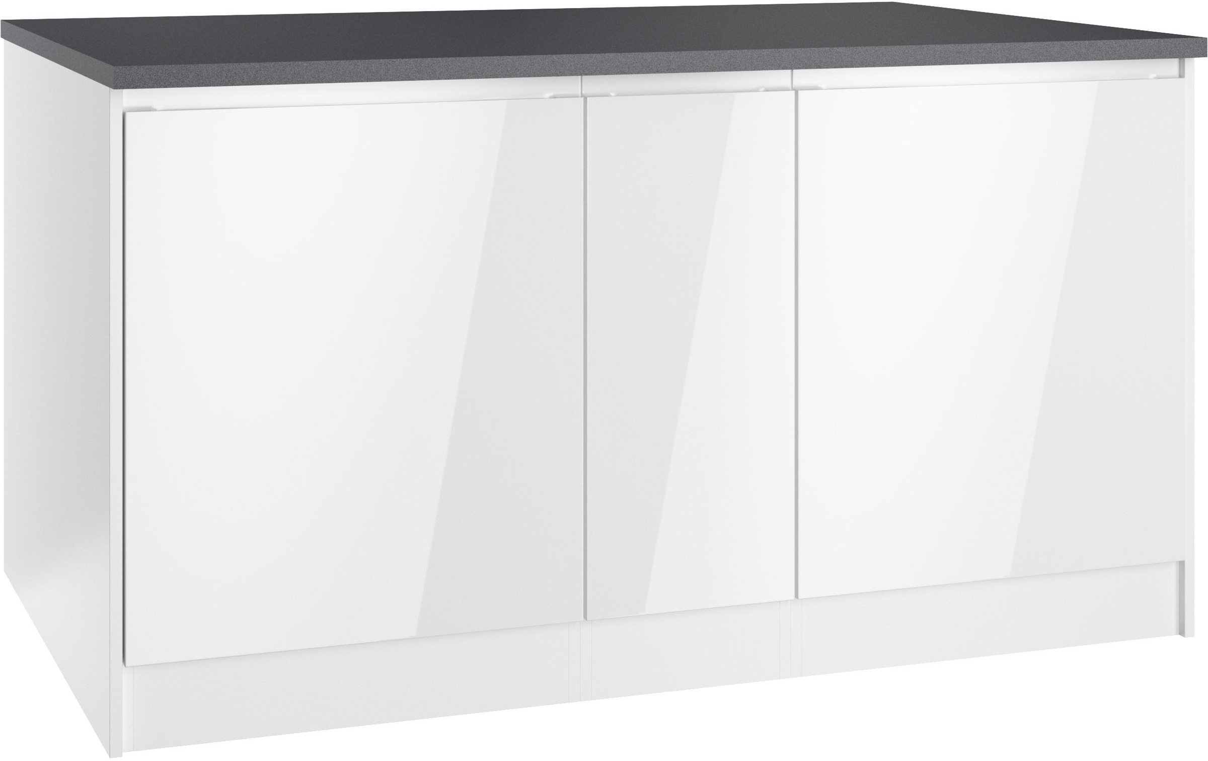 HELD MÖBEL Kücheninsel »Virginia«, Breite 153 cm, MDF-Fronten, Flaschenregal