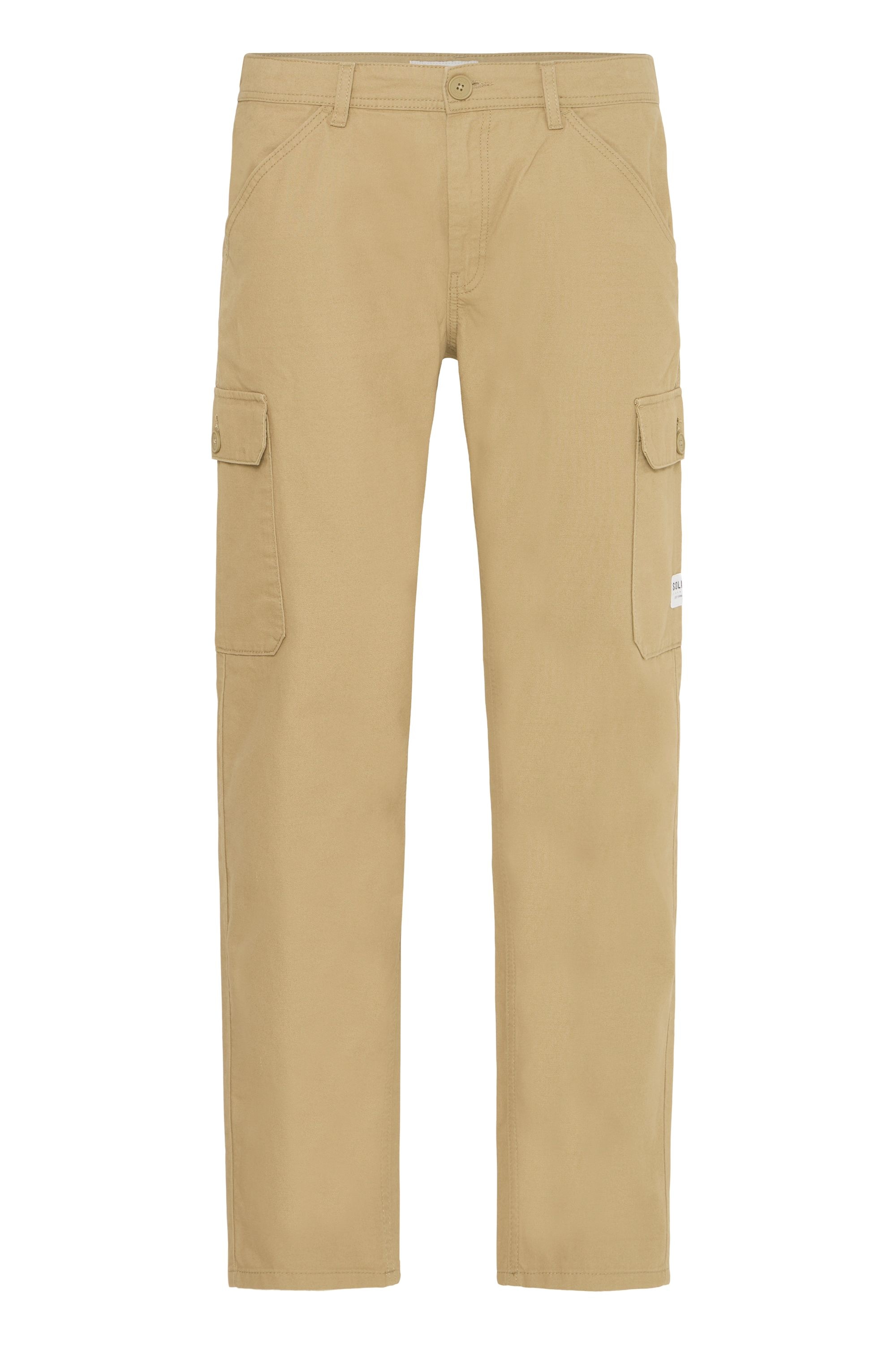 !solid Cargohose SOLID "Cargohose SDCADIS", Herren, Gr. 36, Länge 34, beige (sand), Obermaterial: 100% Baumwolle CO., Hosen Cargohose