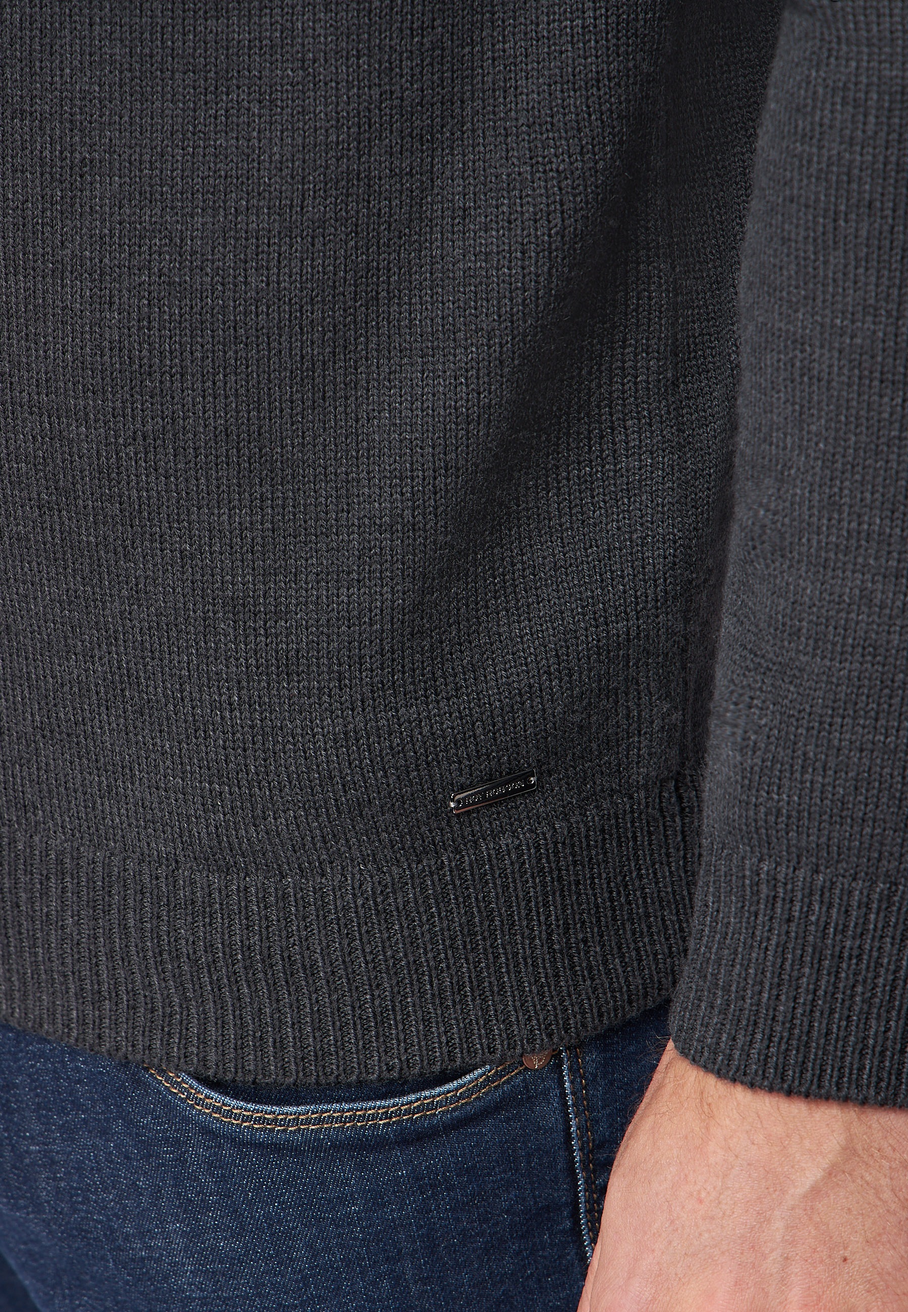 Roy Robson Strickpullover »Mit Stehkragen«