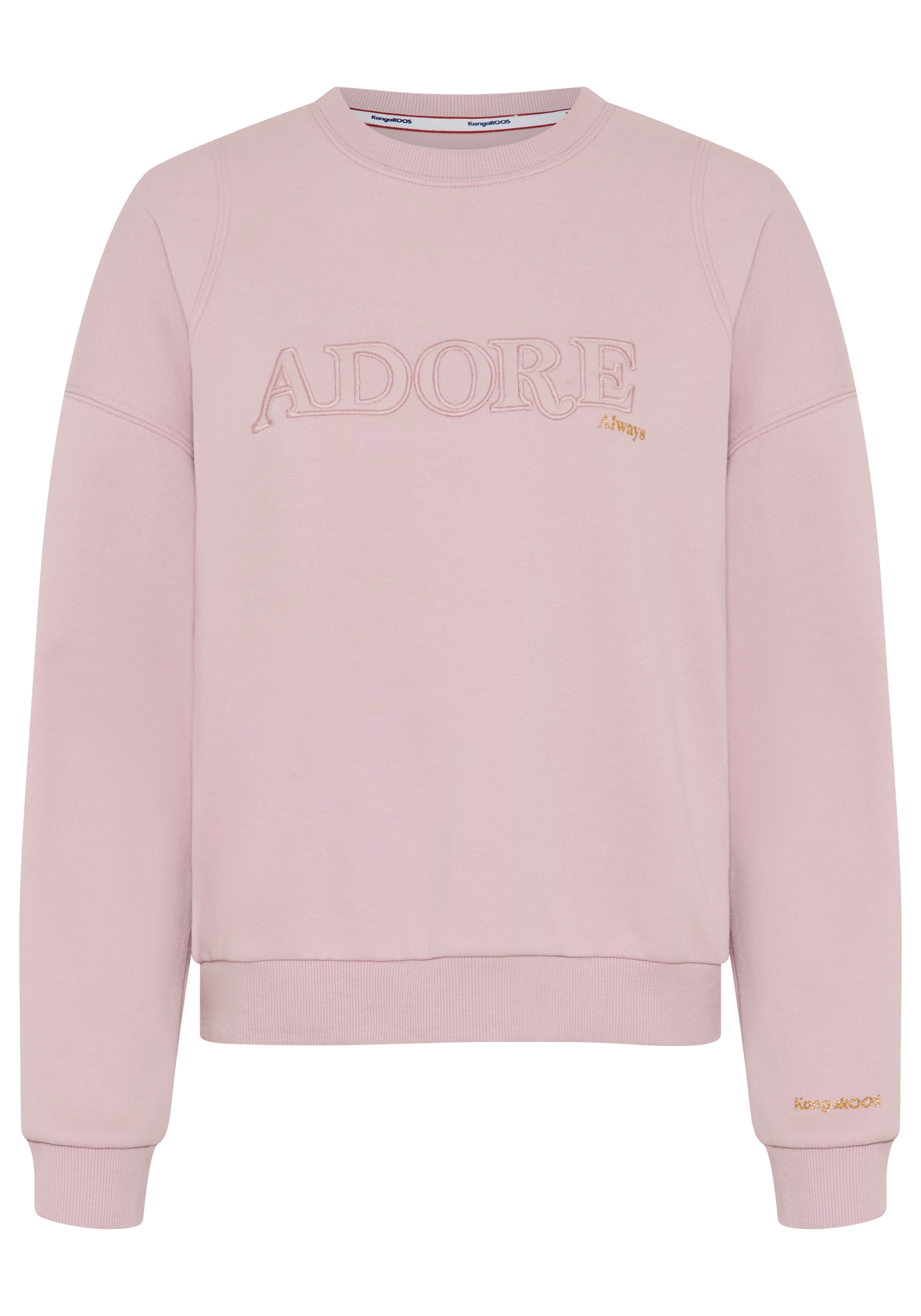 KangaROOS Sweatshirt , mit Applikation, weite Passform, hüftlange Schnittform
