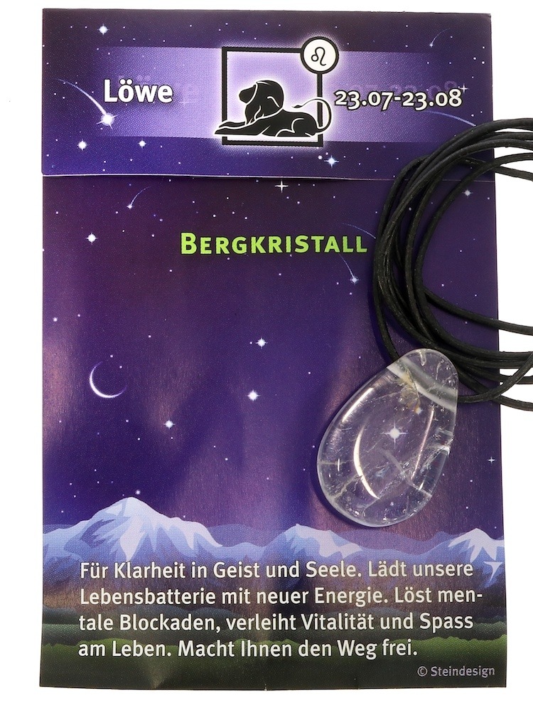 Adelia´s Kettenanhänger »Schmuck Bergkristall Anhänger Stern«