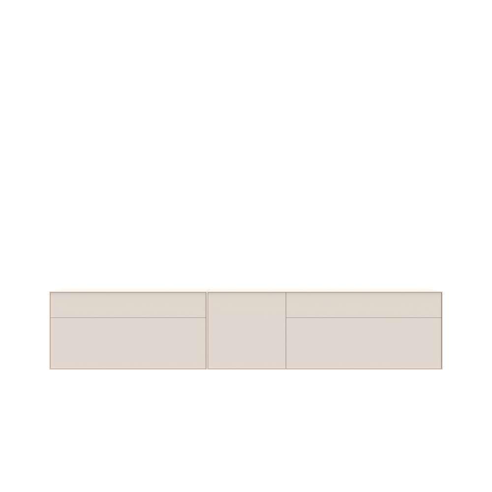 LeGer Home by Lena Gercke Lowboard »Essentials, TV-Board, TV-Kommode, TV-Schrank,  TV-Möbel« 2 Stk. tlg. Breite: 277 cm, UV lackiert, Push-to-open-Funktion