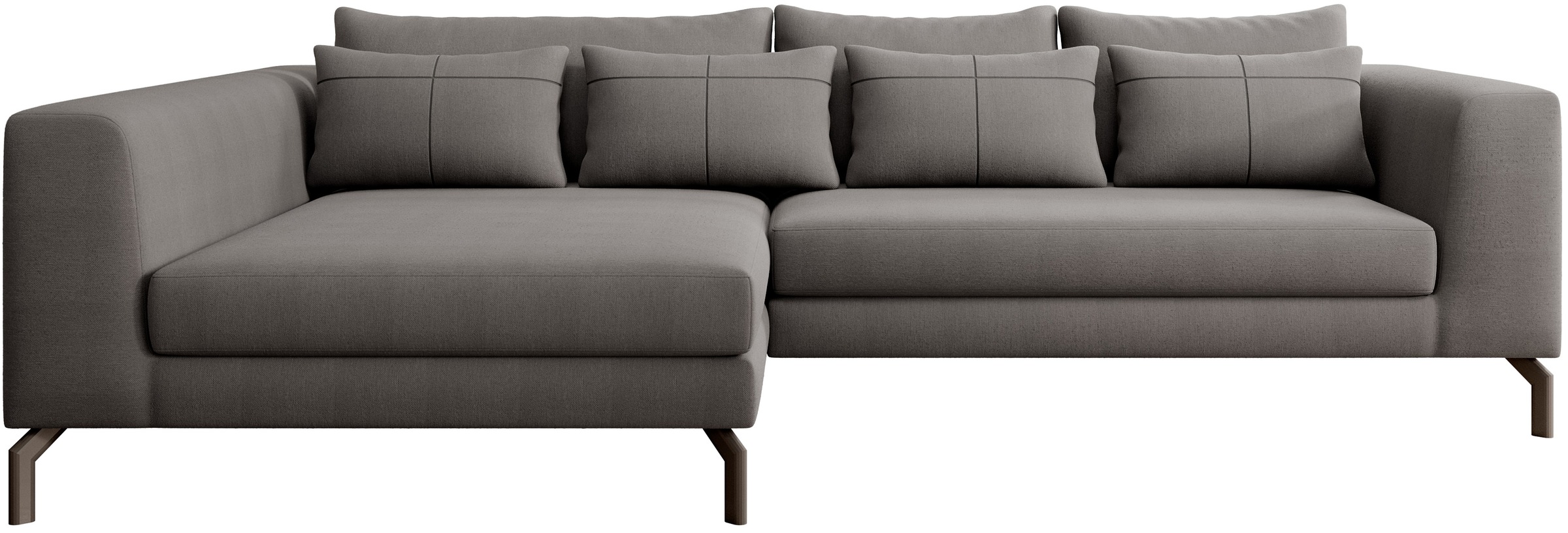 Home affaire Ecksofa "Cross, mit softem Sitz, L-Form, wendbare Zierkissen, günstig online kaufen