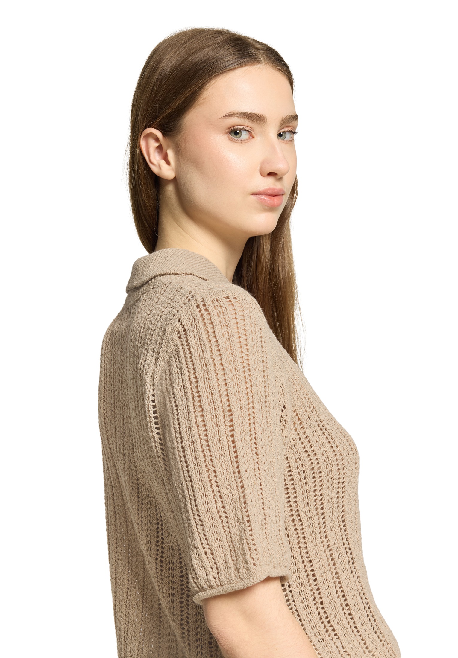 Cartoon Strickjacke »Damen mit Knopfleiste« 1