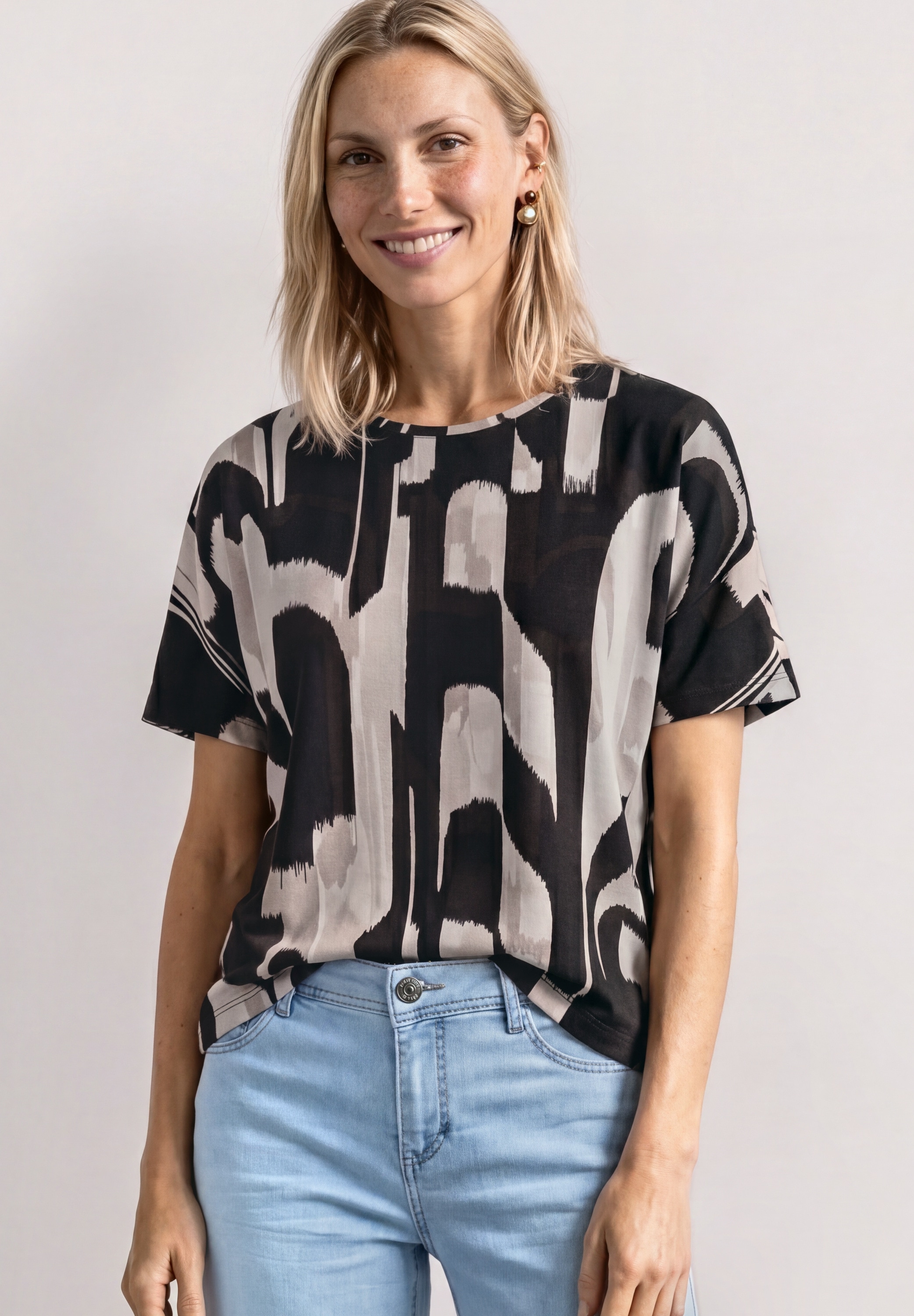 STREET ONE T-Shirt aus softer Viskose