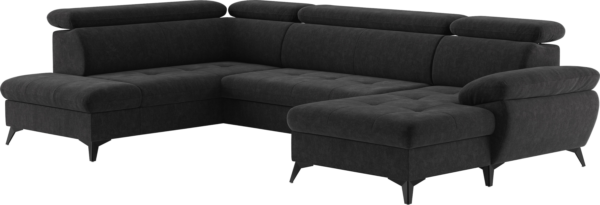 COTTA Wohnlandschaft »Hudson U-Form«, mit Kopfteilverstellung, wahlweise mit Bettfunktion & Bettkasten