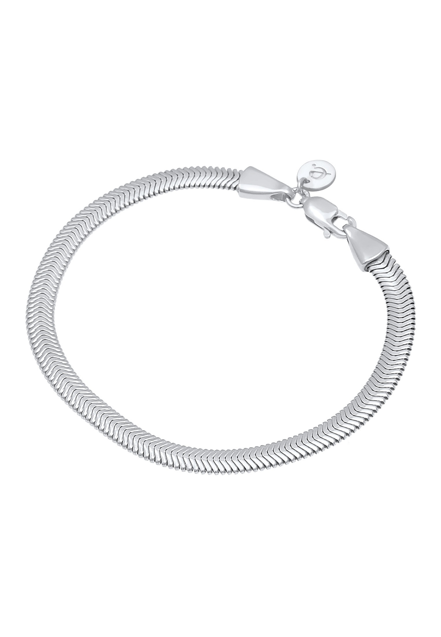 Elli Premium Armband »Flach Elegant Schlangenkette 925 Silber«
