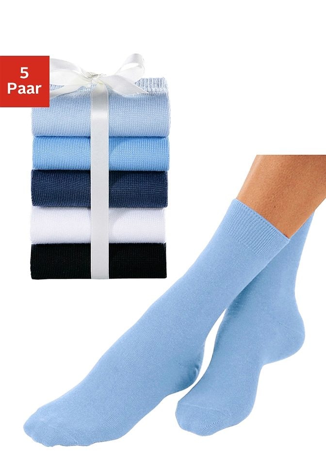 Go in Basicsocken Packung, 5 Stk. tlg. unifarben günstig online kaufen