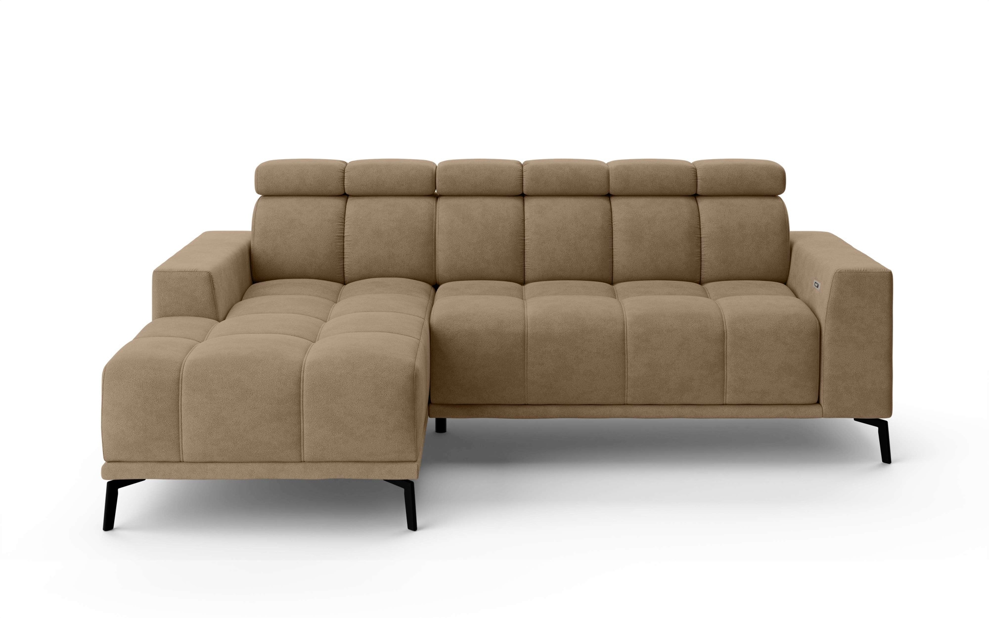 INOSIGN Ecksofa »CAZIE, Designsofa, L-Form, trendige Bubble-Optik,«, L-Form mit Wellenunterfederung, Recamiere rechts/links bestellbar