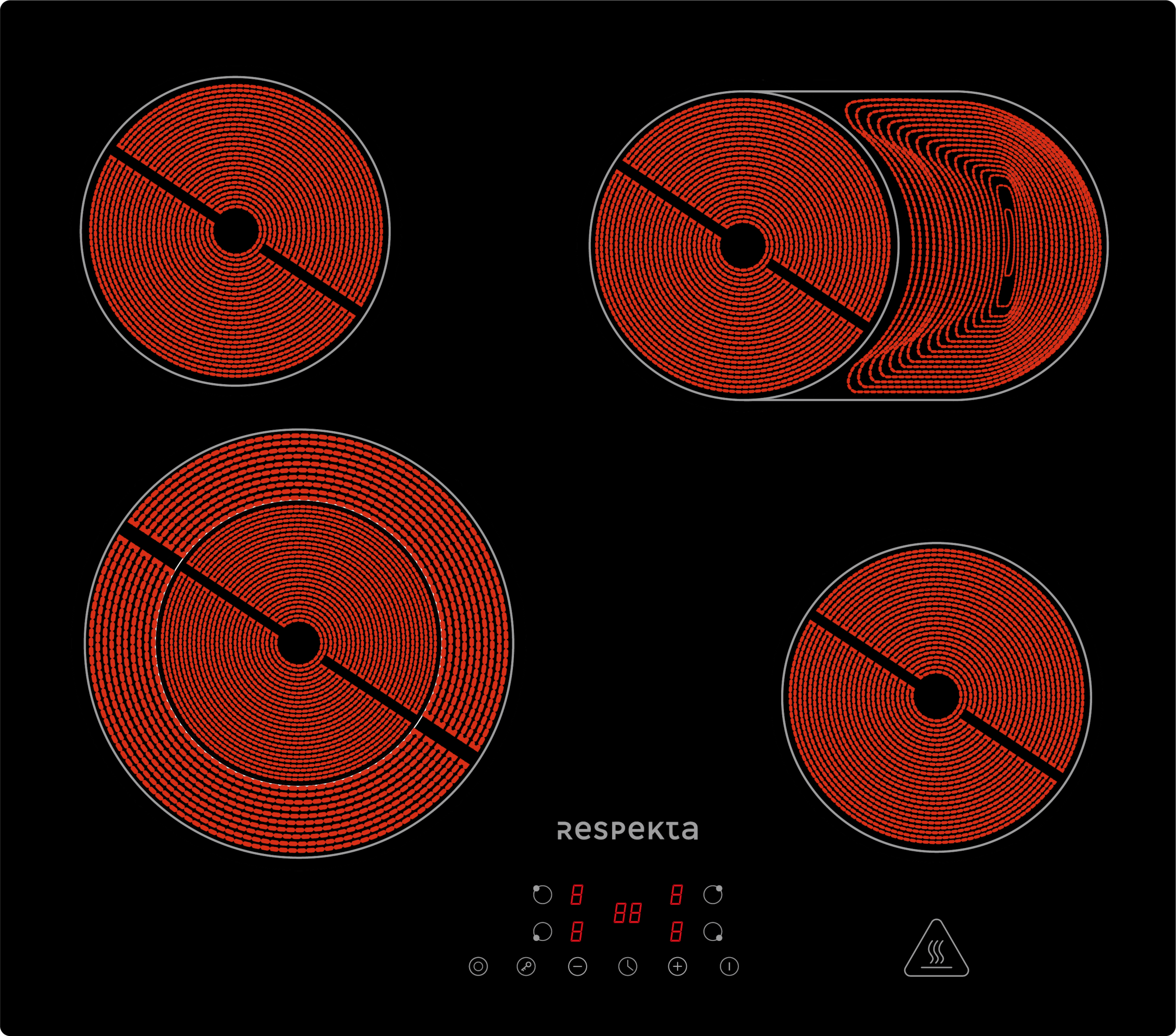 RESPEKTA Backofen-Set »ASET7005500«, mit 1-fach-Teleskopauszug, (Set, 2 St.)