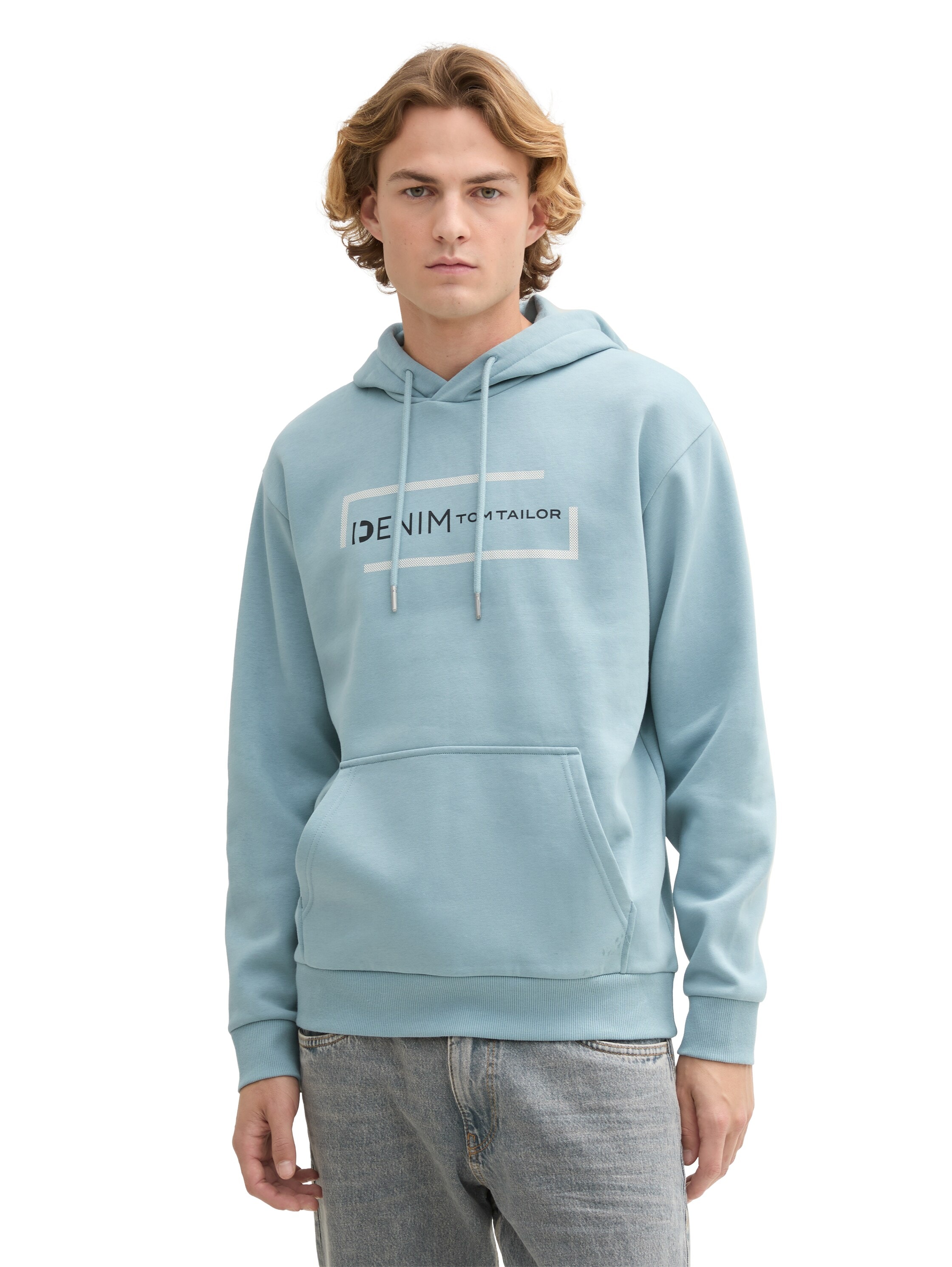 TOM TAILOR Denim Hoodie, mit großem Logoprint günstig online kaufen